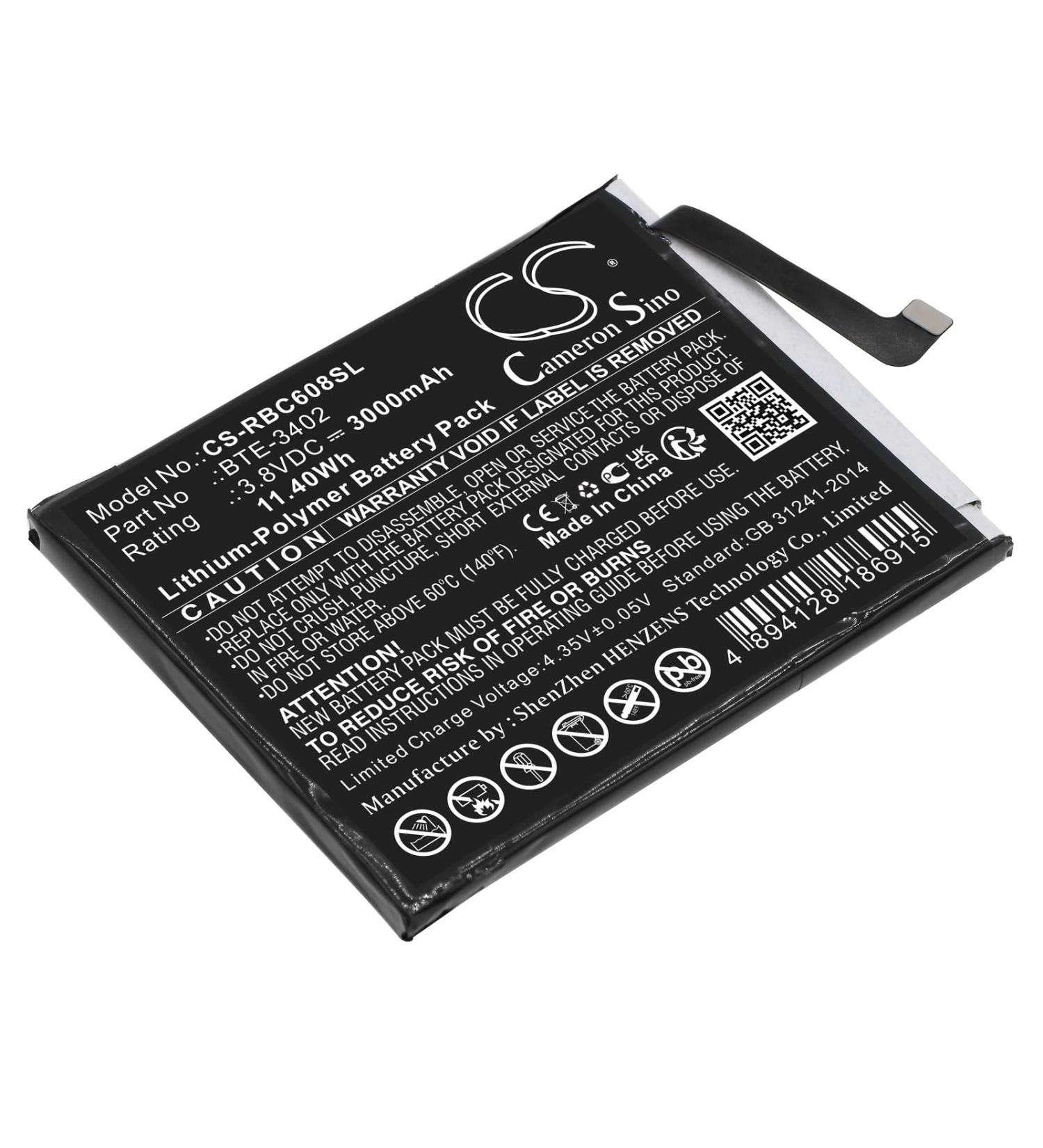 Estry 3000mAh Battery Replacement for Orbic Joy RC608L | ORB608LBVZPP | BTE-3402 - Buy Online with Fast International Shipping - Buy Online on GoSupps.com