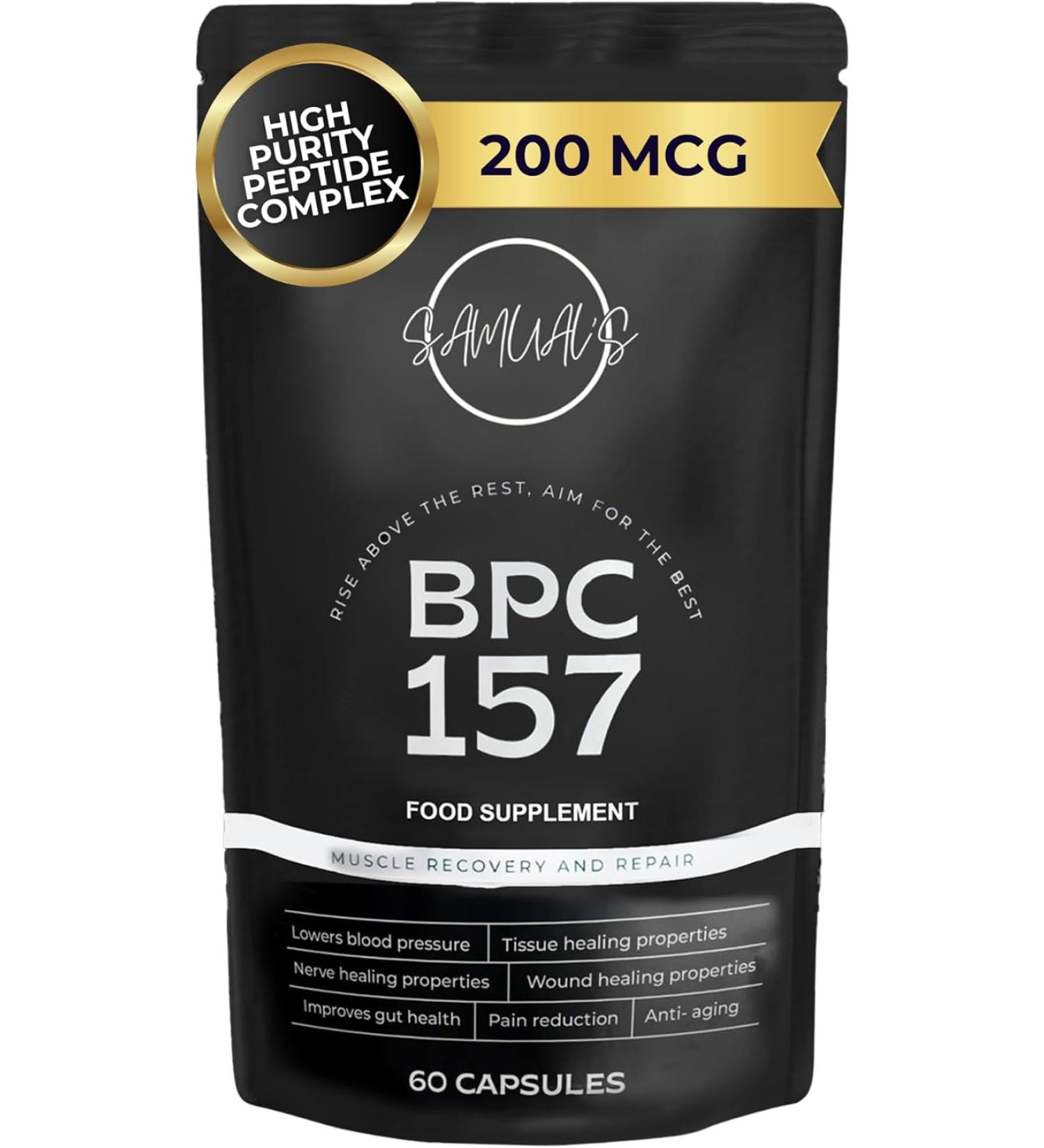 Samual's BPC 157 Peptide Muscle Recovery - 60 Capsules - Buy Online on GoSupps.com