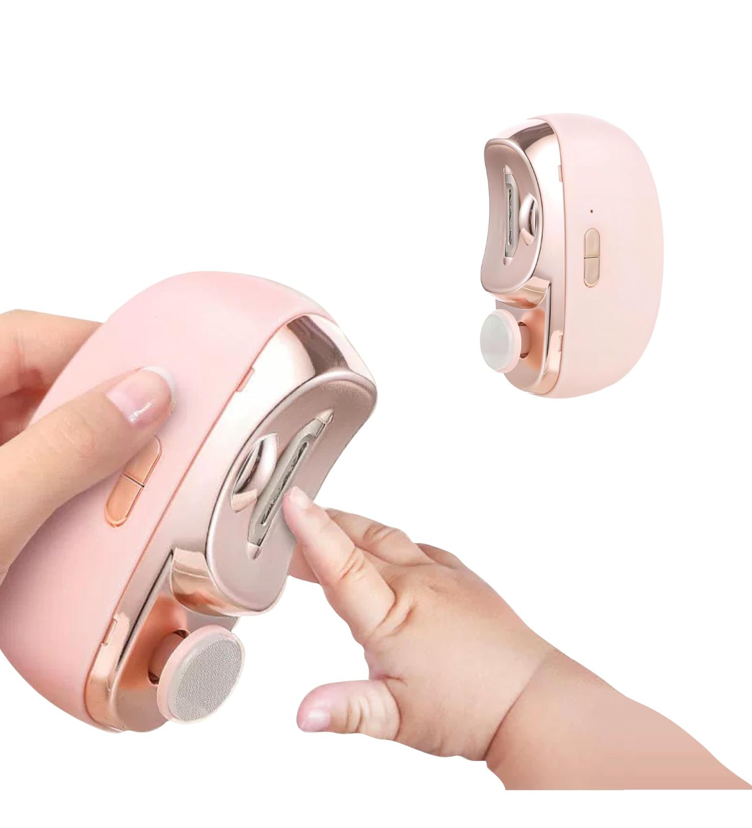 Electric Nail Clippers with LED Light - Integrated Functions of 2 Speed Automatic Fingernail Scissors Nail File Cutter Scraps Storage - Safe for Babies Kids Adults Seniors - Buy Online on GoSupps.com