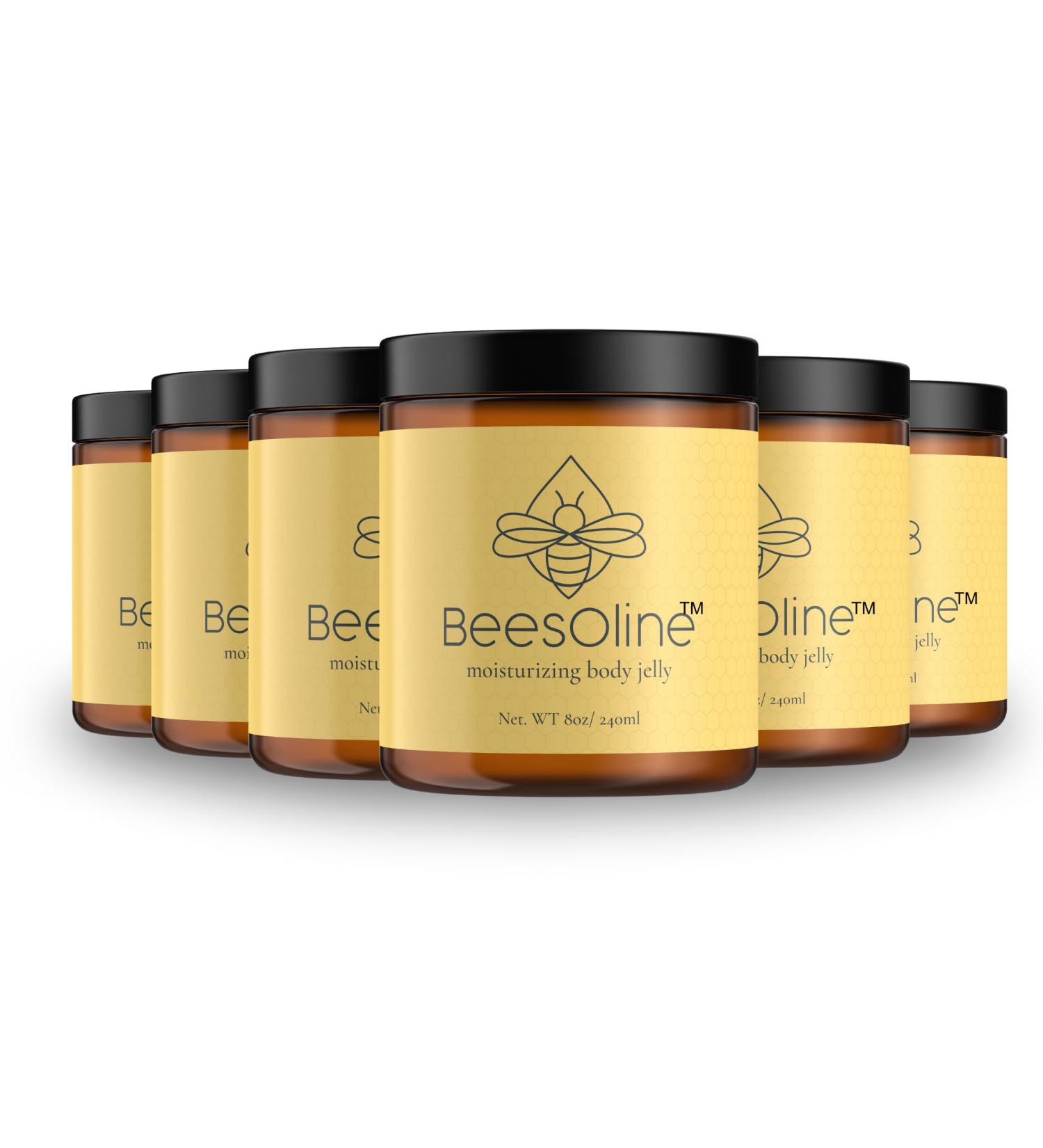 BeesOline Original All Natural Moisturizer -100% PETROLEUM FREE Body Jelly Alternative 12 - 8oz Jar Multi-Pack of Soothing Natural Moisture - Buy Online on GoSupps.com