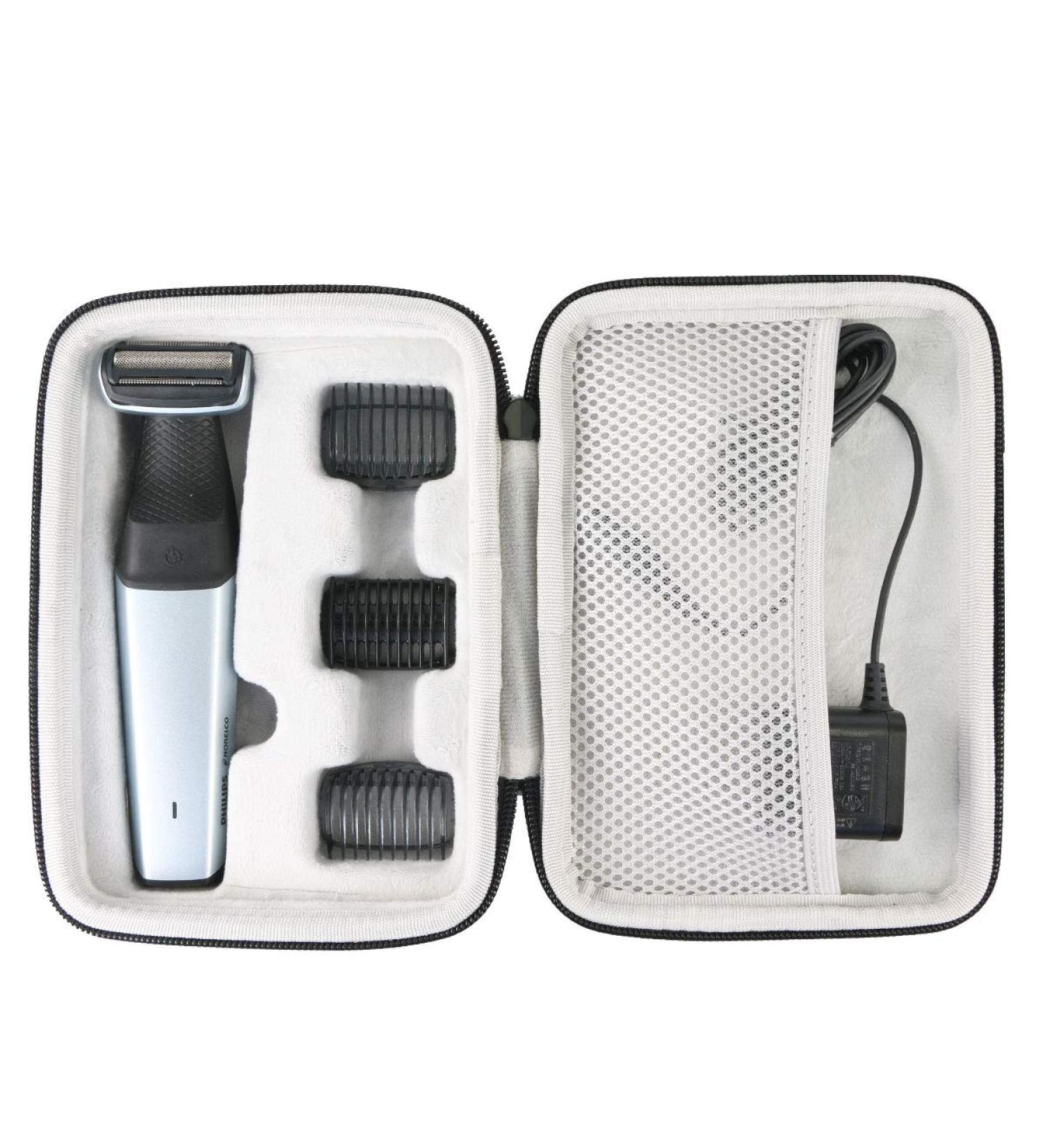 KHANKA HART PACK CASE for Philips Bodygroom BG5020/BG3015/BG3010/BG7025 Series 7000 5000 3000 | Hair Removal Accessory in Black & White - International Shipping Available - Buy Online on GoSupps.com