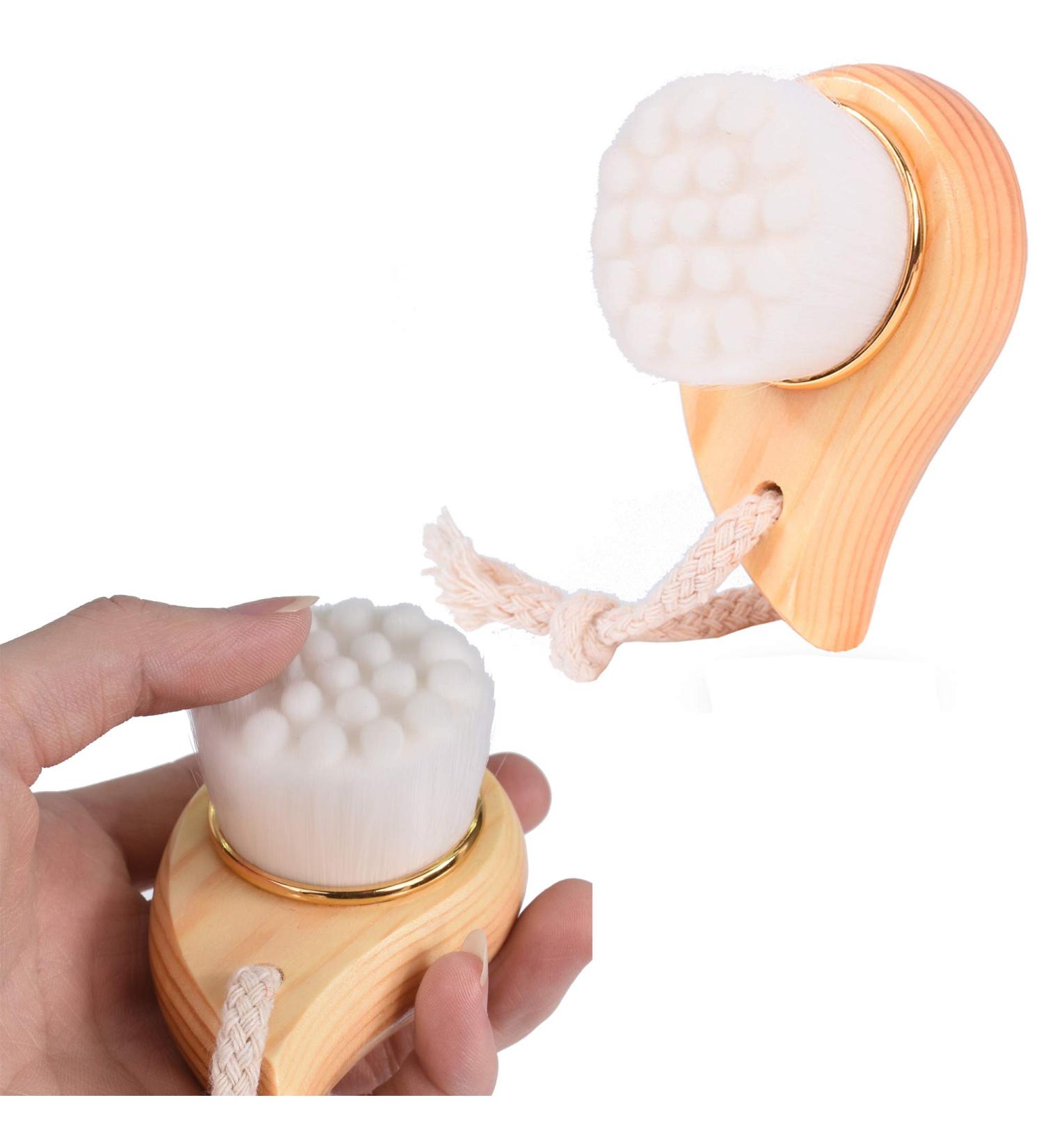 Schneespitze Cleansing Brush Exfoliating Microfibre Face Cleansing Brush for All Skin Types - Buy Online on GoSupps.com