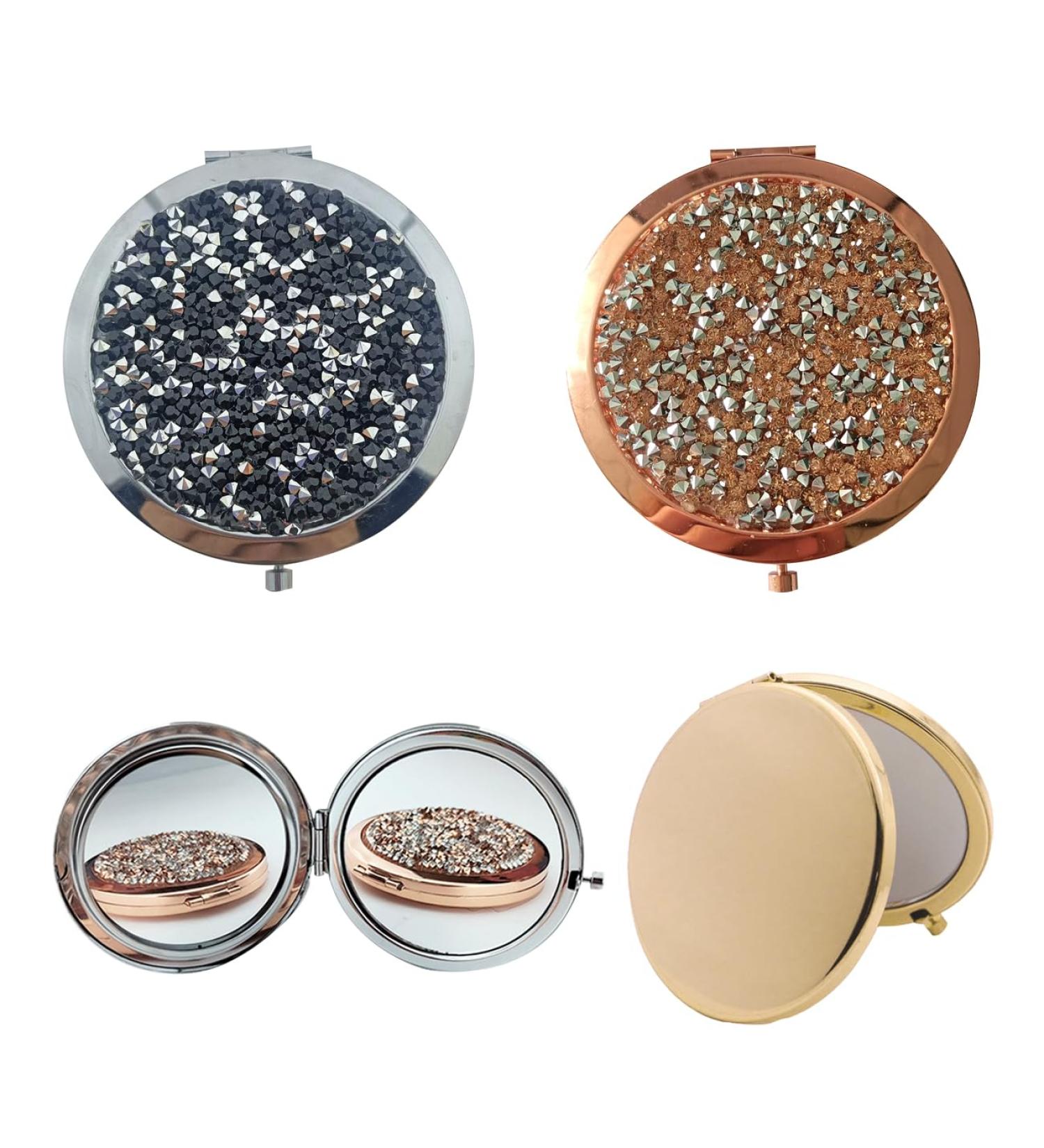 Traziewell Makeup Mirrors Magnifying Compact Mirror Round Ultra Portable Personalised Mirror for Handbag Purses and Travel JZ000122 Jz000122 Three Seats - Buy Online on GoSupps.com