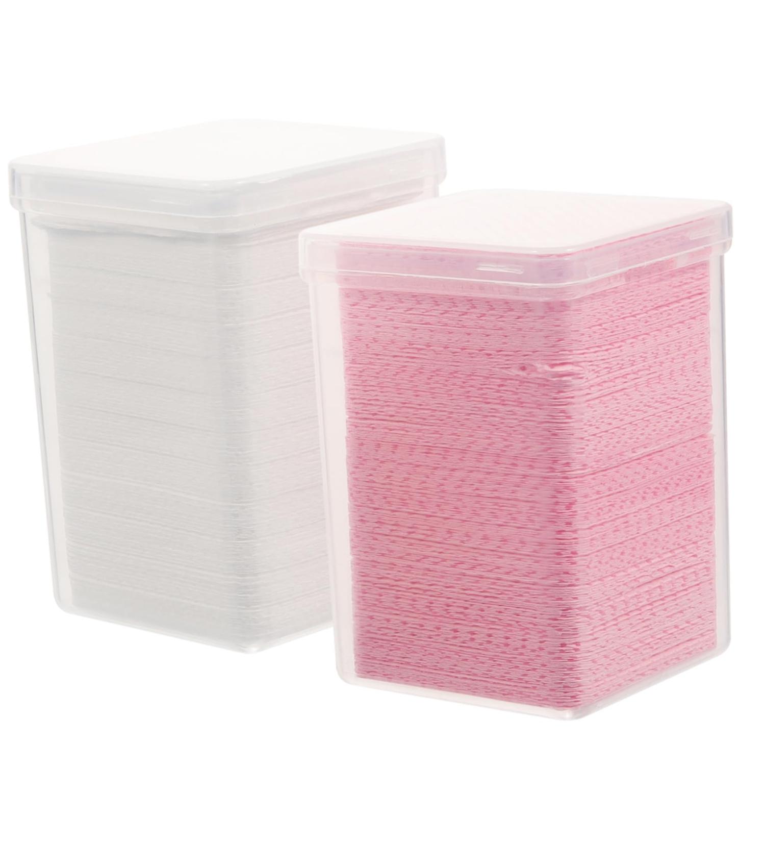 Housoutil 2 Boxes Eyelash Wipes Cleaning Cloth Acrylic Headband Holder Nail Art Gel Nail Tools for Nail Art No Lint Nail Wipes Eyelash Remover for Lash Extensions Glue Dedicated Non-Woven - Buy Online on GoSupps.com