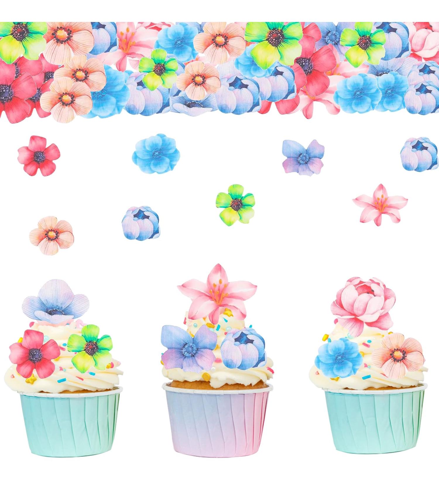 Shop Alegre Edible Flowers for Cake - 36-Piece Decorative Floral Toppers for Birthdays & Weddings - Buy Online on GoSupps.com
