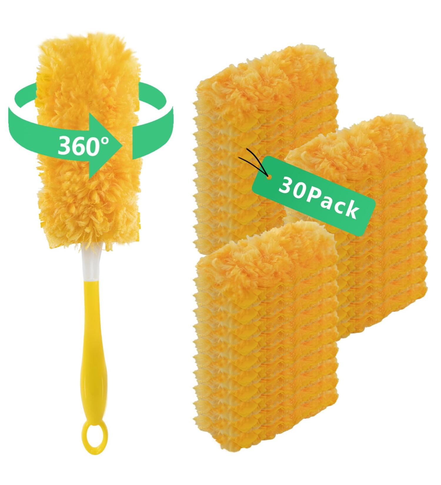 DOCXCDO Duster Refills for Swiffer Dusters 360 Dusters Refills for Swiffer Duster Refill 1 Handle&30PCS Dusters for Cleaning Unscented - Buy Online on GoSupps.com