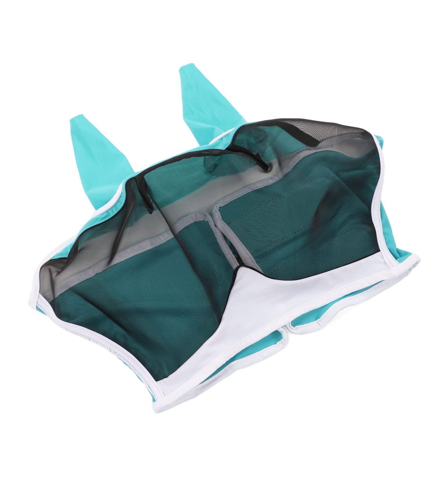 Horse Fly Mask Horse Eye Mask Extended View Mosquito Protection Removable for Horses S Blue Green - Buy Online on GoSupps.com