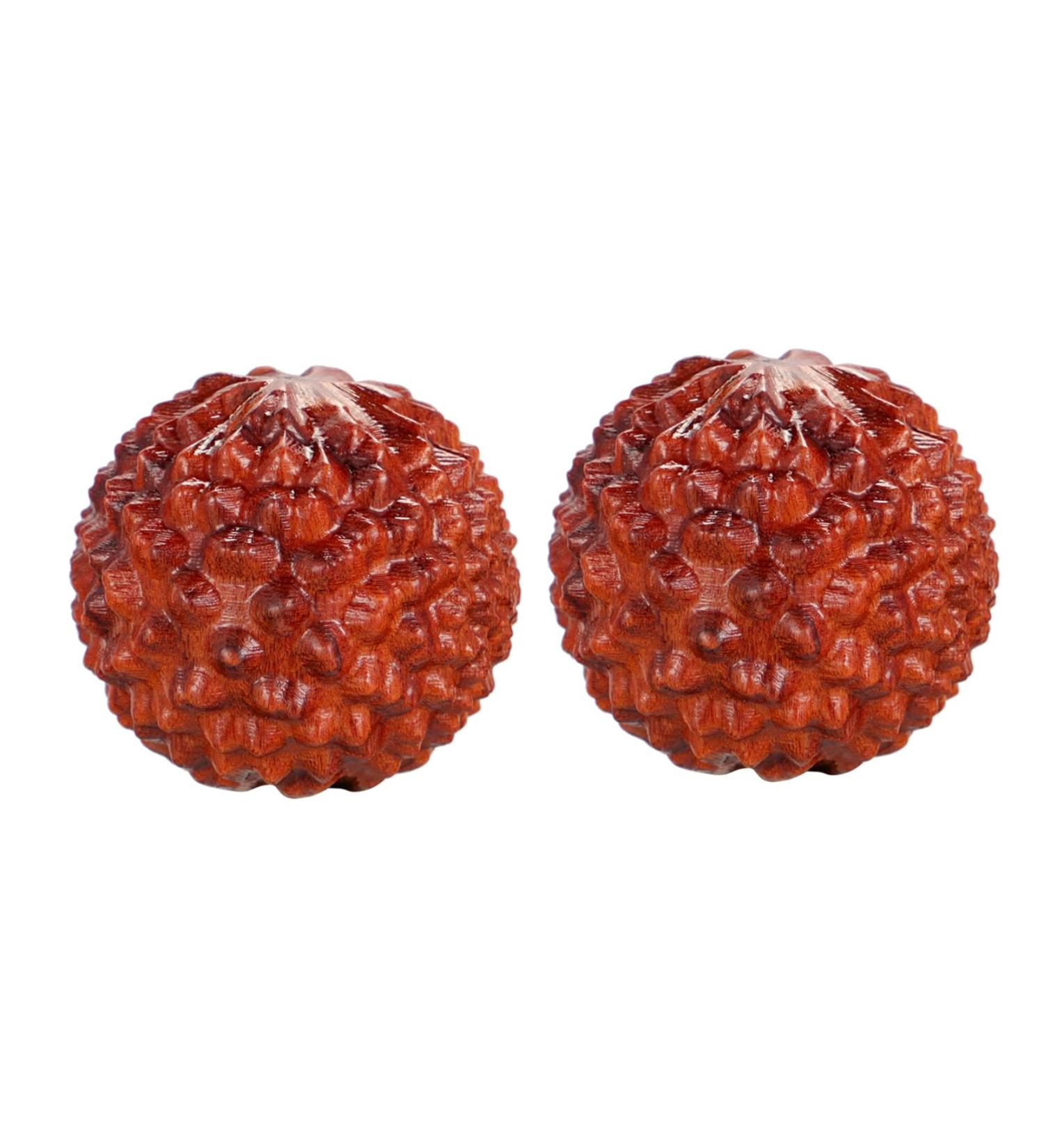 Beavorty 4-Piece Finger Massager & Acupressure Balls | Wooden Handicrafts for Foot Massage & Relaxation - Buy Online on GoSupps.com