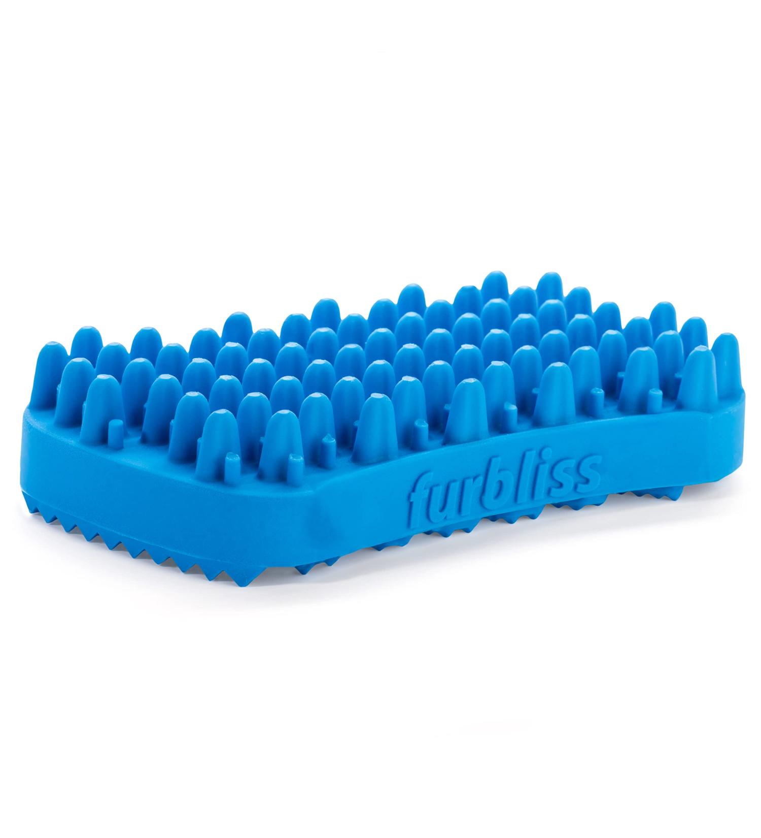 Furbliss Dog & Cat Grooming Brush by Vetnique Labs - Soft Pet Brush for Bathing, Deshedding, and Massaging - Short Hair - Buy Online on GoSupps.com