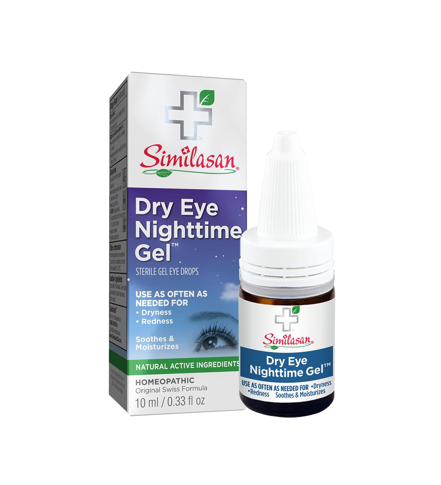 Similasan Dry Eye Nighttime Gel Eye Drops 0.33 fl oz - Soothing Relief for Dry Eyes - Pack of 1 - Buy Online on GoSupps.com