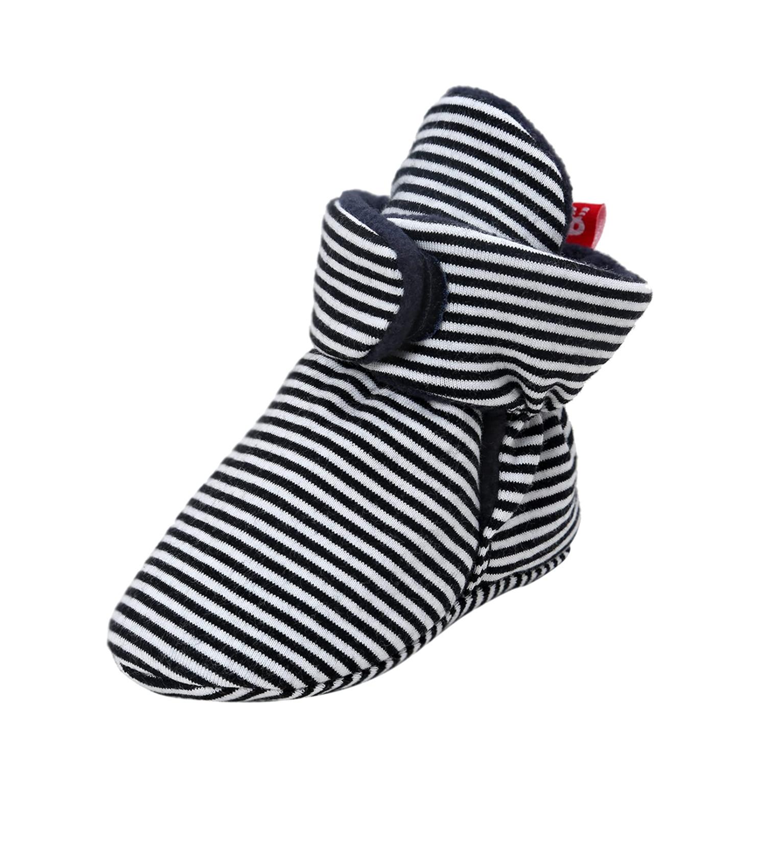 TMEOG Baby Booties Slippers | Infant Winter Shoes for Boys & Girls | 0-18Months | A Striped Design - Buy Online on GoSupps.com