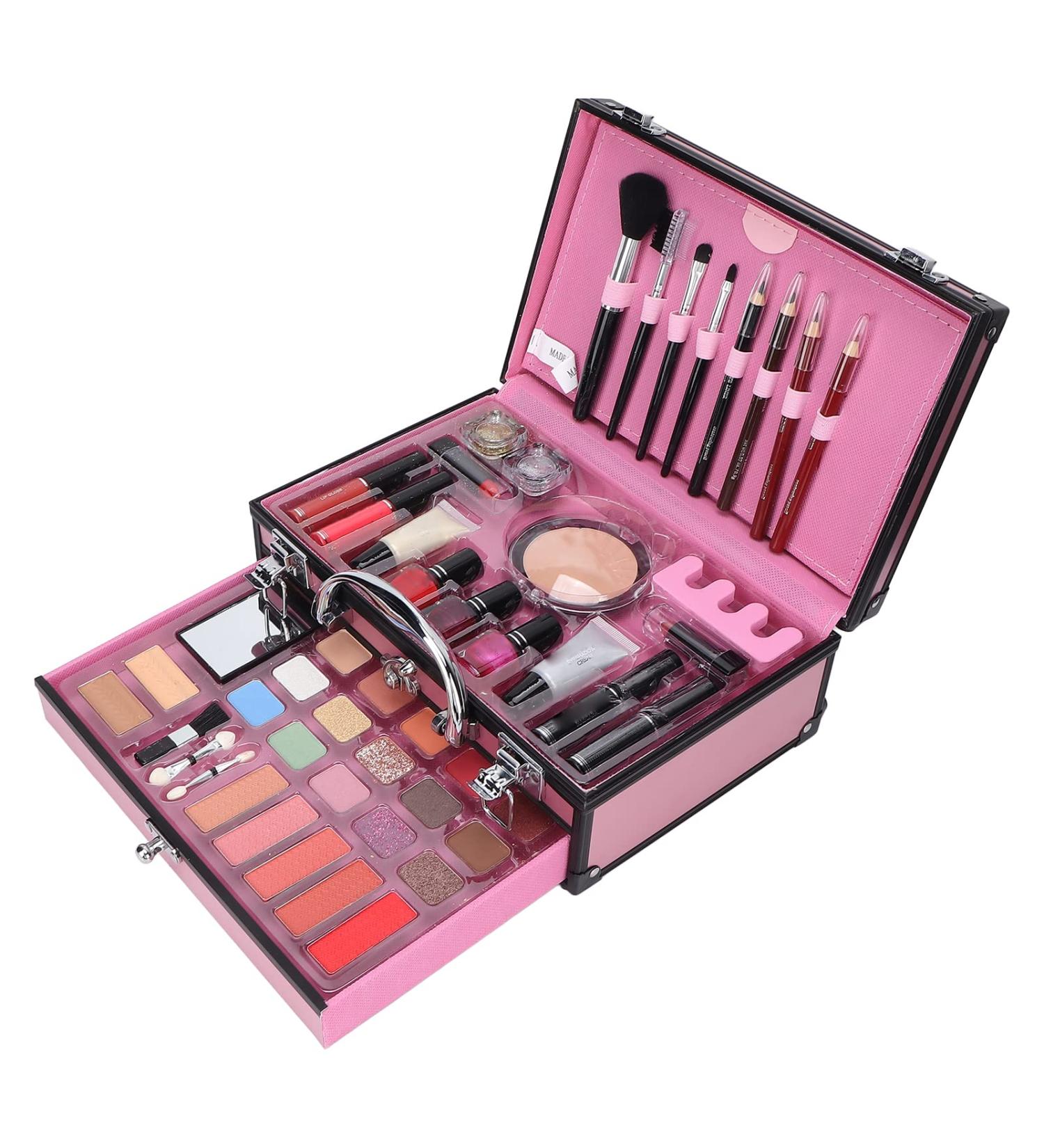 Makeup Nail Art Gift Set - Essential Eyeshadow Eyeliner & Face Makeup Kit for Beginners & Professionals | Ship Worldwide - Buy Online on GoSupps.com