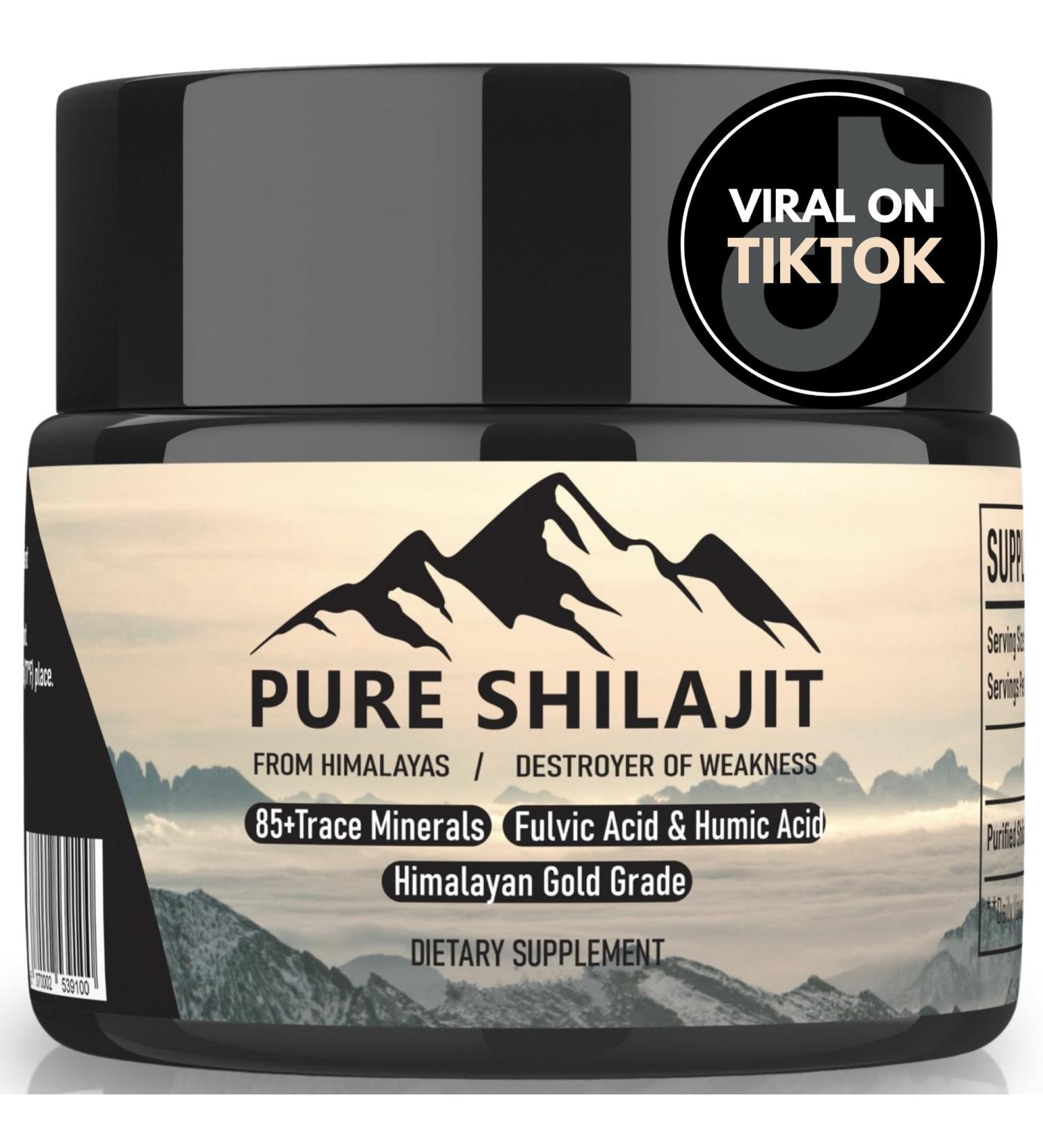 Organic Himalayan Resin Supplement for Energy & Immunity | 85+ Trace Minerals | 20g Lemon & Peppermint - Buy Internationally - Buy Online on GoSupps.com