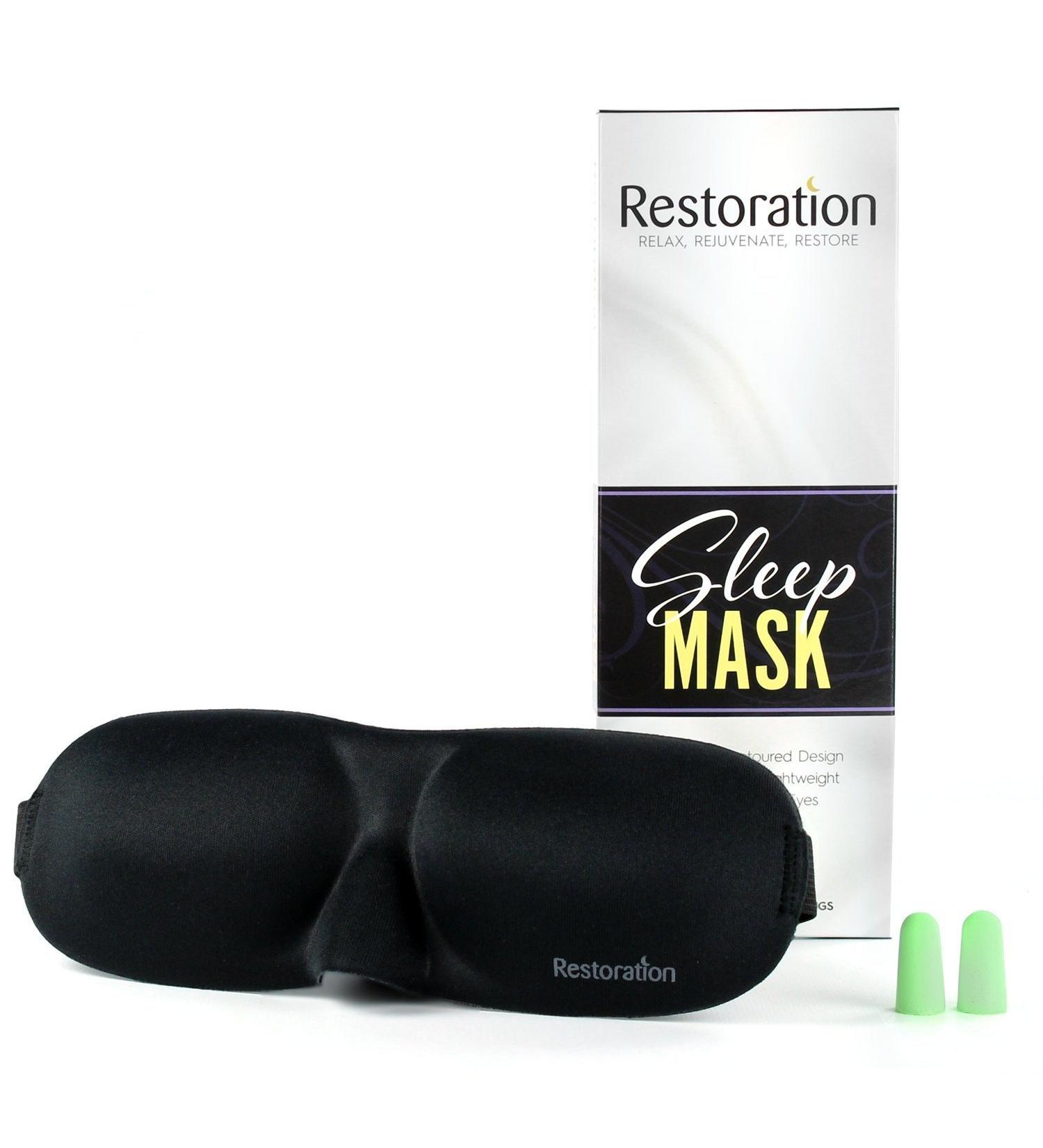 100% Natural Silk Sleep Mask | Adjustable Eye Mask for Ultimate Comfort | Luxury Sleep Accessory - Buy Online on GoSupps.com