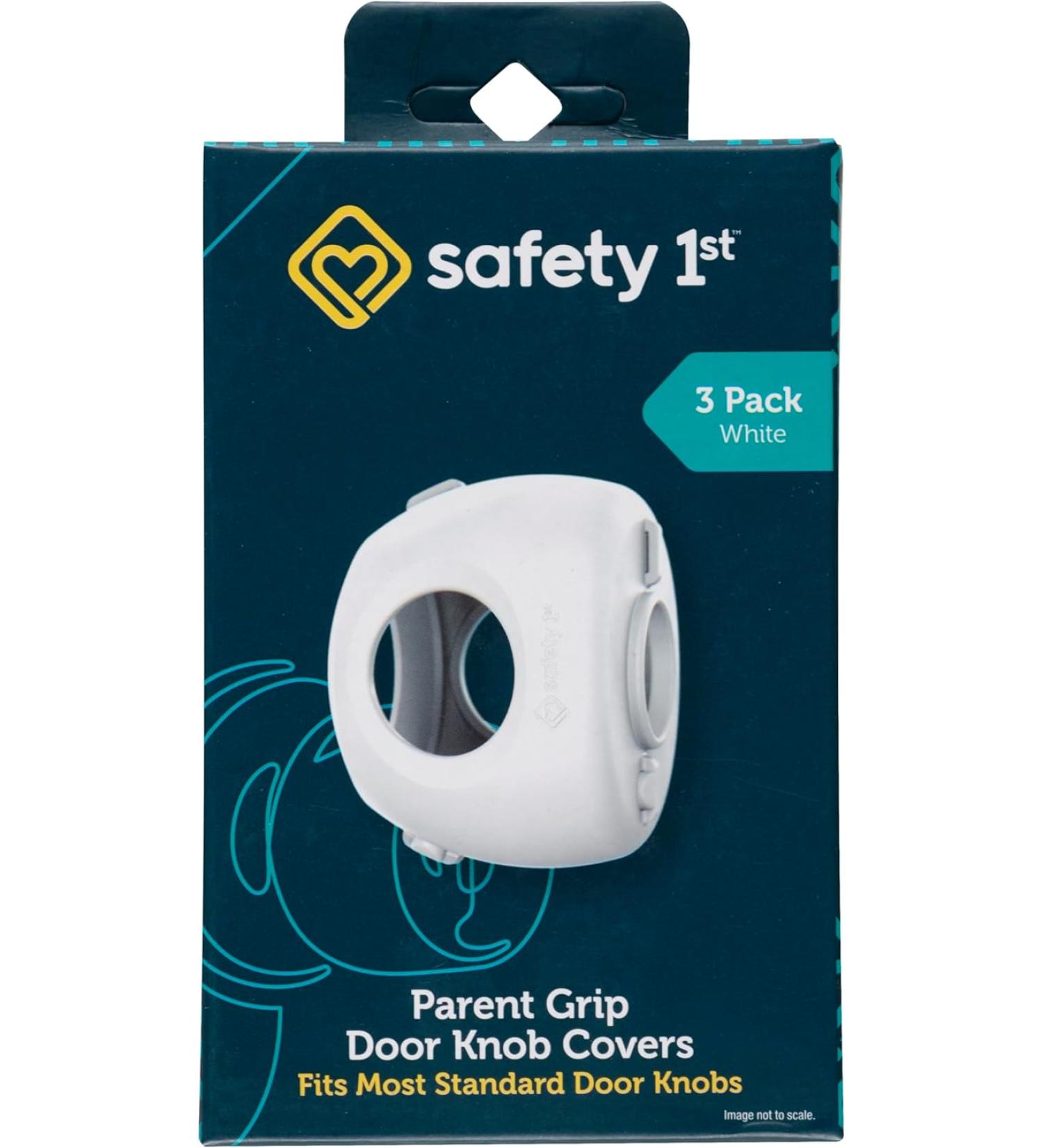 Safety 1st Parent Grip Door Knob Covers - White - Pack of 3 - Childproofing Essential - Buy Online on GoSupps.com