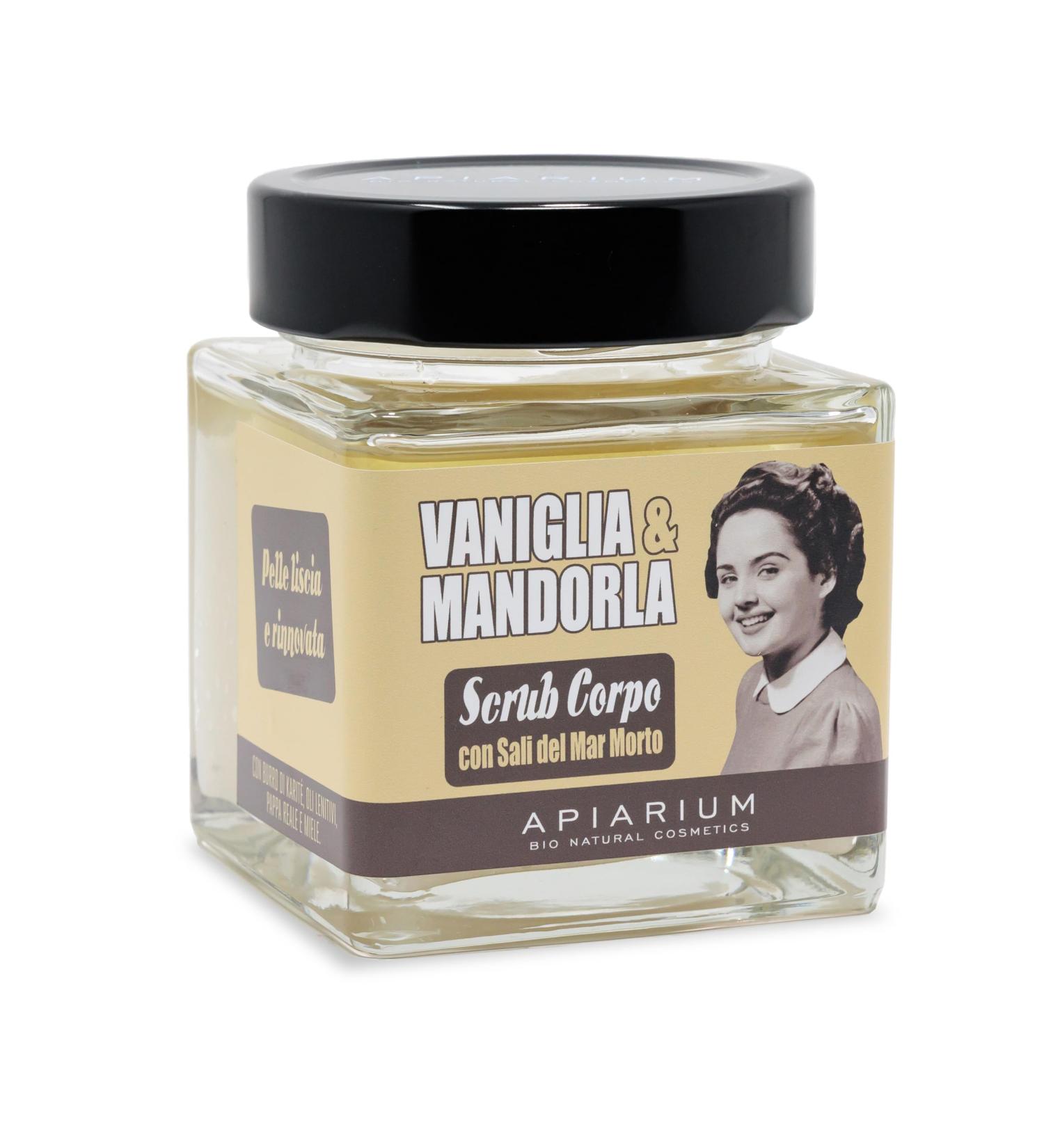 Apiarium Bio Natural Cosmetics Scrub Body Organic Vanilla and Almond - 410 ml
