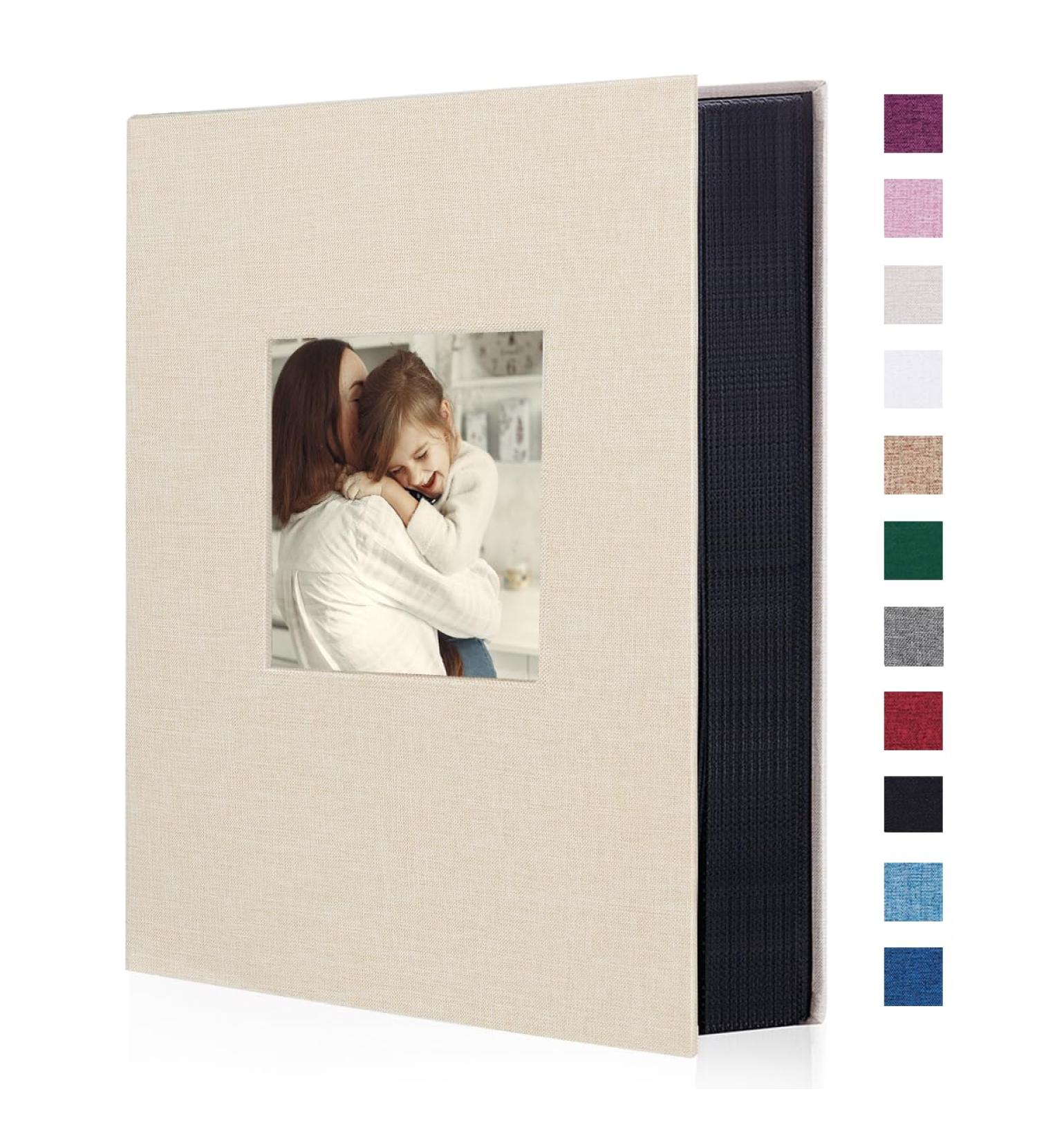Miaikoe 6x4 Photo Album - 300 Pockets Large Capacity Linen Album for Family, Wedding, Anniversary - Holds 300 Horizontal 10x15cm Photos - Beige - Buy Online on GoSupps.com