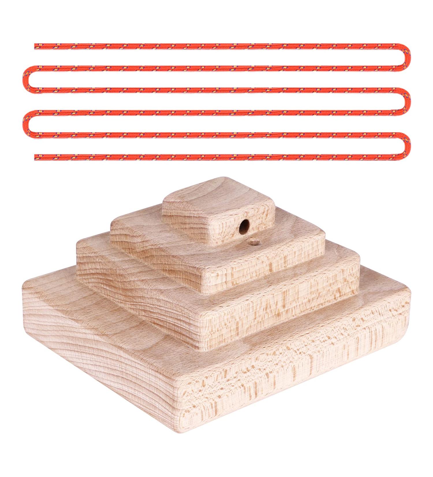 Rock Climbing Training Pinch Block - Two Stones Finger Grips with Edges and Pockets - Buy Online on GoSupps.com