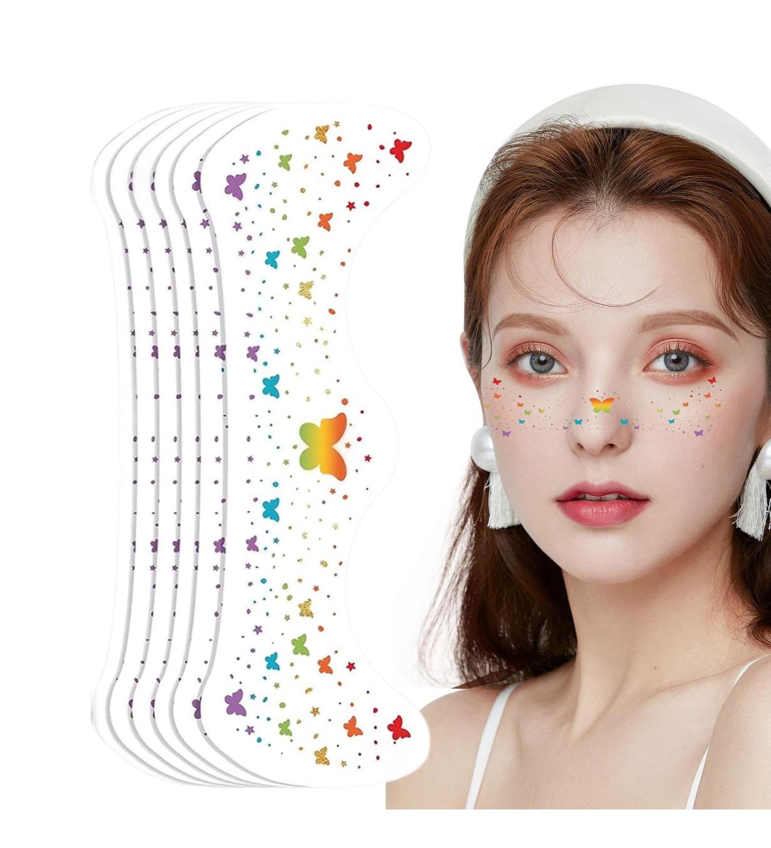 Makeup Patches Invisible Cover Up Patch Reusable eyeshadow shields with soft material Eyeshadow stencil gel ideal for precise application fallout prevention professional makeup - Buy Online on GoSupps.com