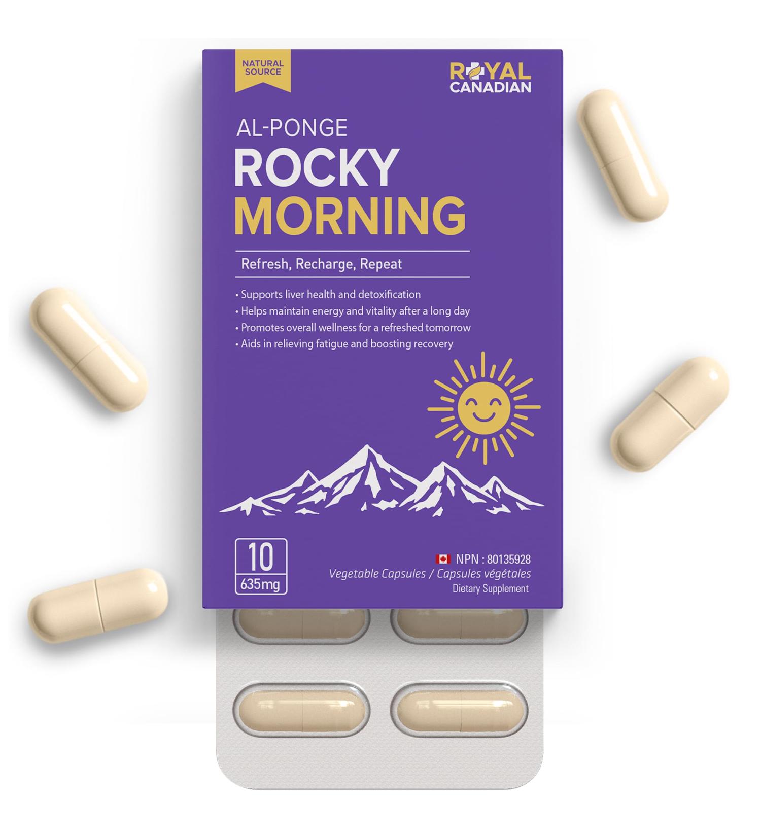 ROCKY MORNING Pre-Drinking Pills with High-Dose Milk Thistle Liver Support Pre Alcohol Prevention Vitamins for Energy and Tiredness for Women & Men Festival Camping Essentials 10 Capsules - Buy Online on GoSupps.com