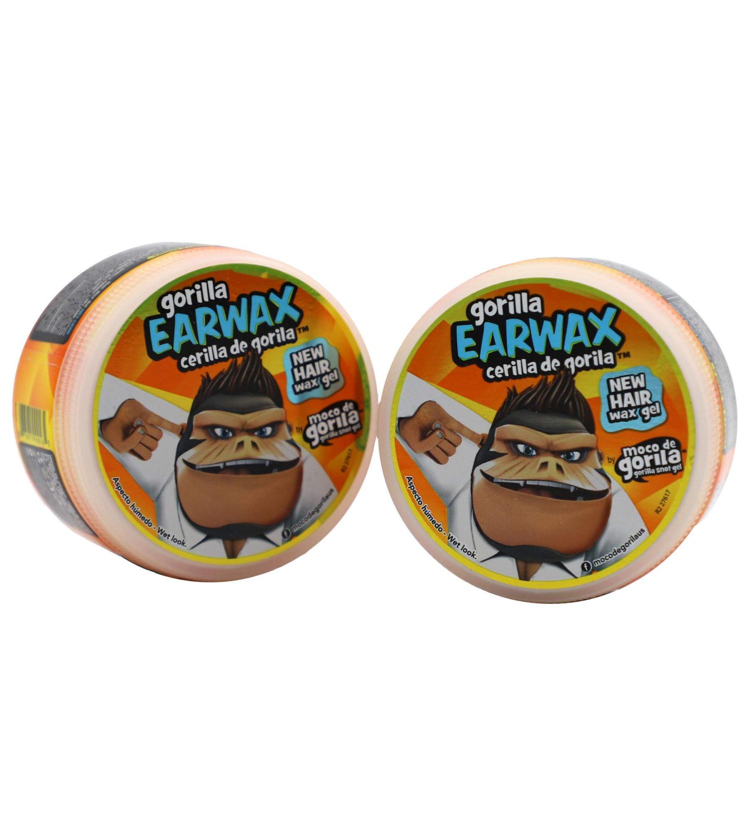Moco de Gorila Earwax Hair Wax Gel 2-Pack - Trendy Styling Wax for Superior Control and Long-Lasting Hold - Buy Online on GoSupps.com