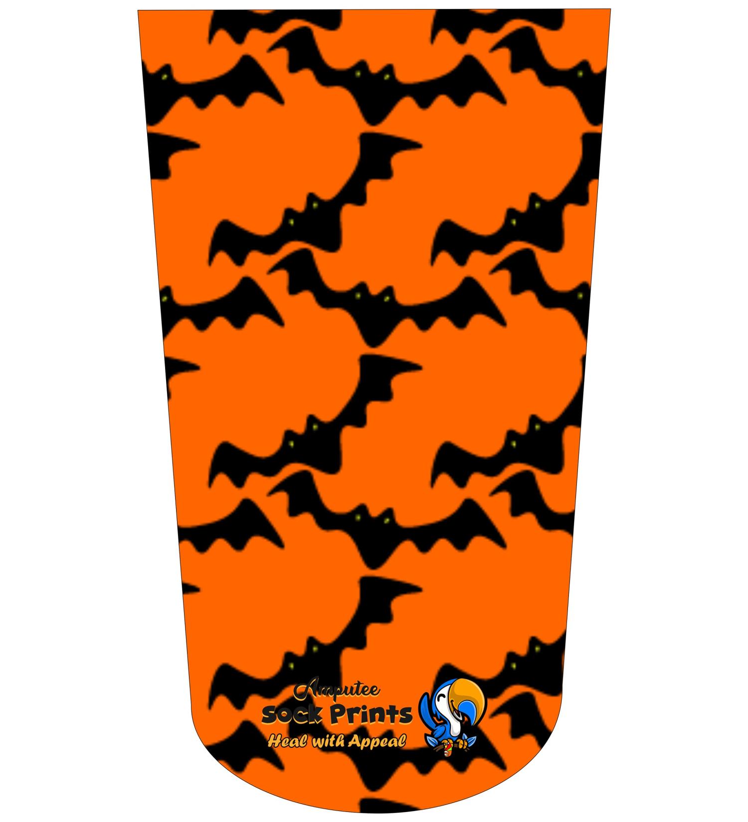 Orange Background Wallpaper Bats 3Ply Stump Sock for Amputees - Heal with Appeal - Buy Online on GoSupps.com