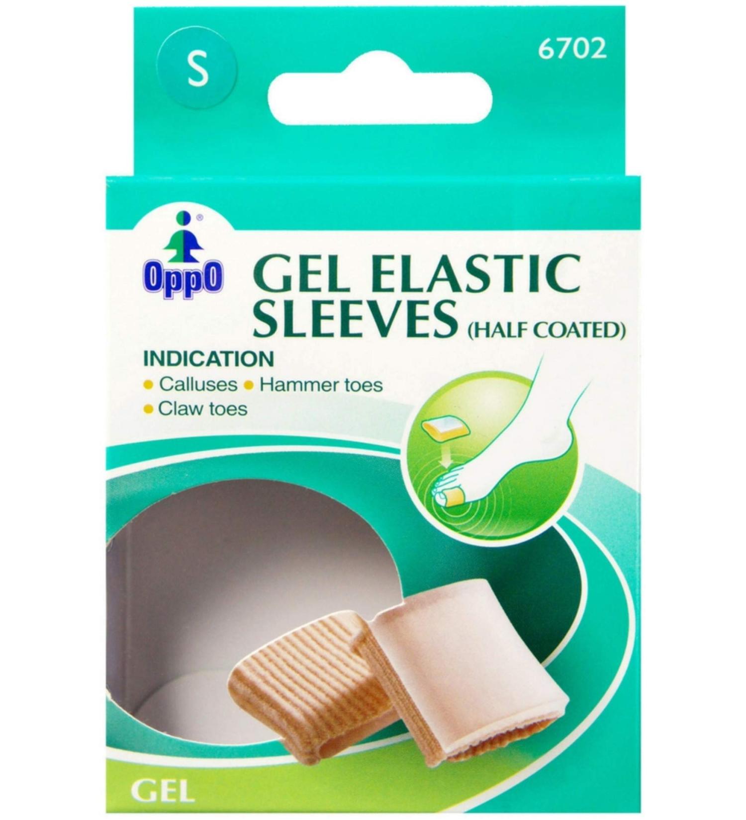 Oppo Half Gel Toe Elastic Sleeve Small 6702 2 Pack