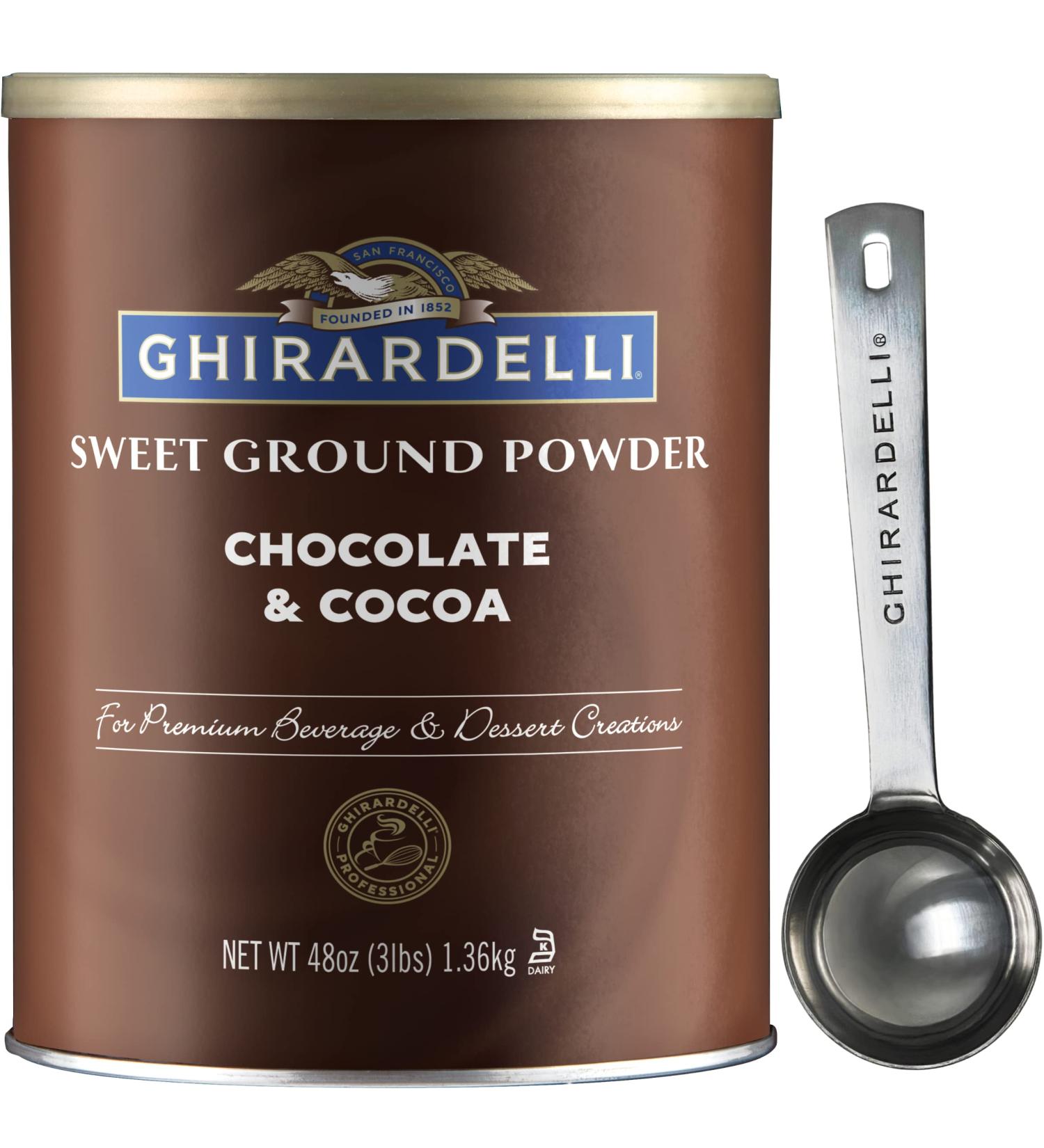 Ghirardelli Sweet Ground Chocolate & Cocoa Powder - Gourmet 3 lbs | Premium Baking & Beverage Mix - Buy Online on GoSupps.com