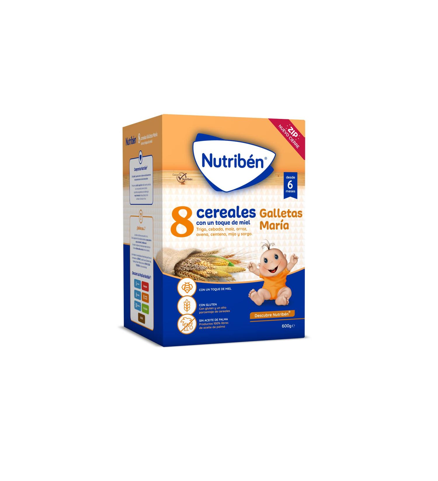 Nutriben 8 Cereal Honey Cookies Maria 600g - Original Natural Honey Flavor - Buy Online on GoSupps.com