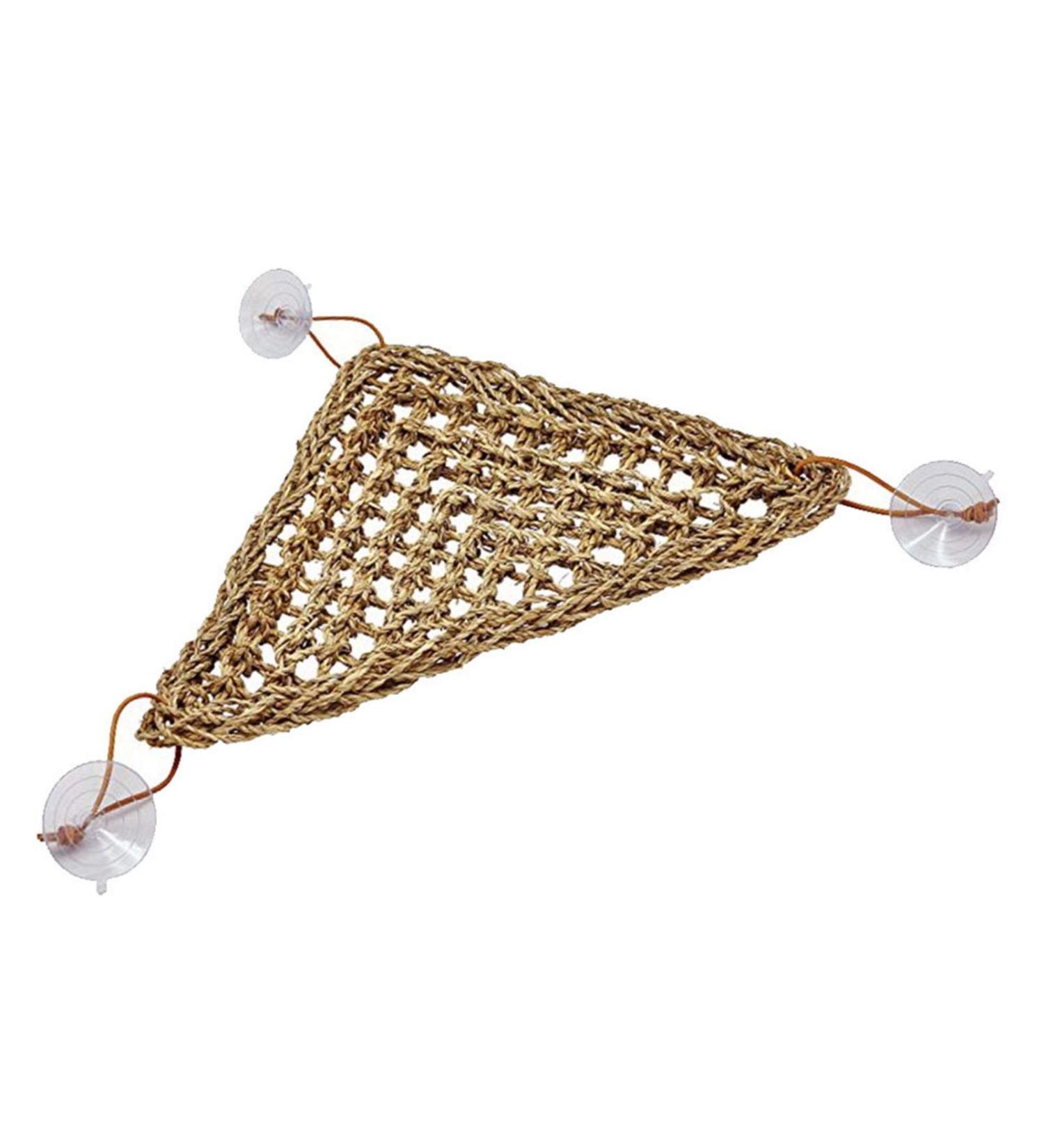 Hammock Triangular/Rectangle Bearded Dragon Hammock Bed 100 Natural Seagrass Lounger with Suction Cup for Bearded Dragons Geckos - Buy Online on GoSupps.com