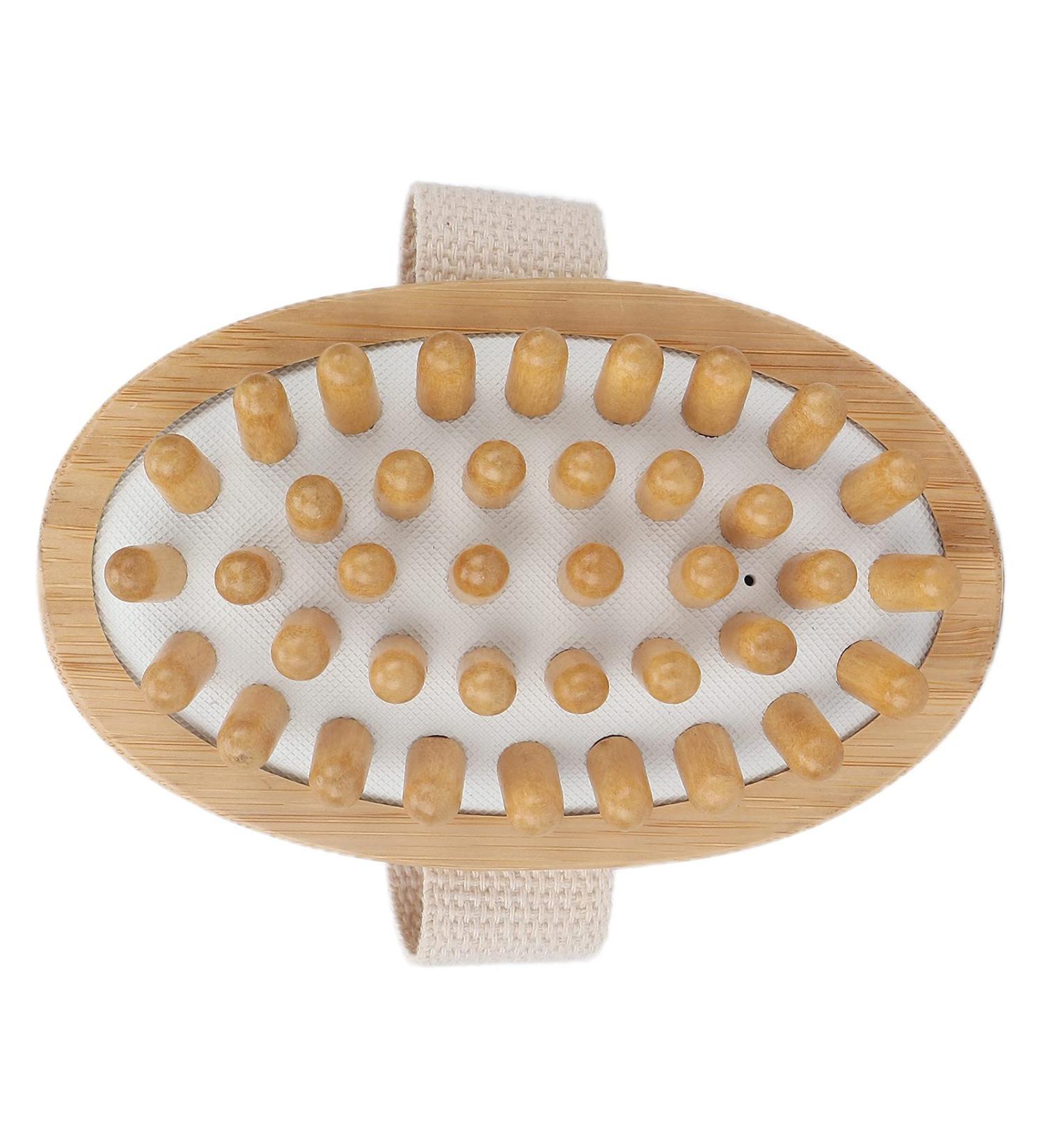 Buy Gentle Massage Brush for Fatigue Relief | Comfortable Bamboo Rubber Gassack - Perfect for Home & Travel - Buy Online on GoSupps.com