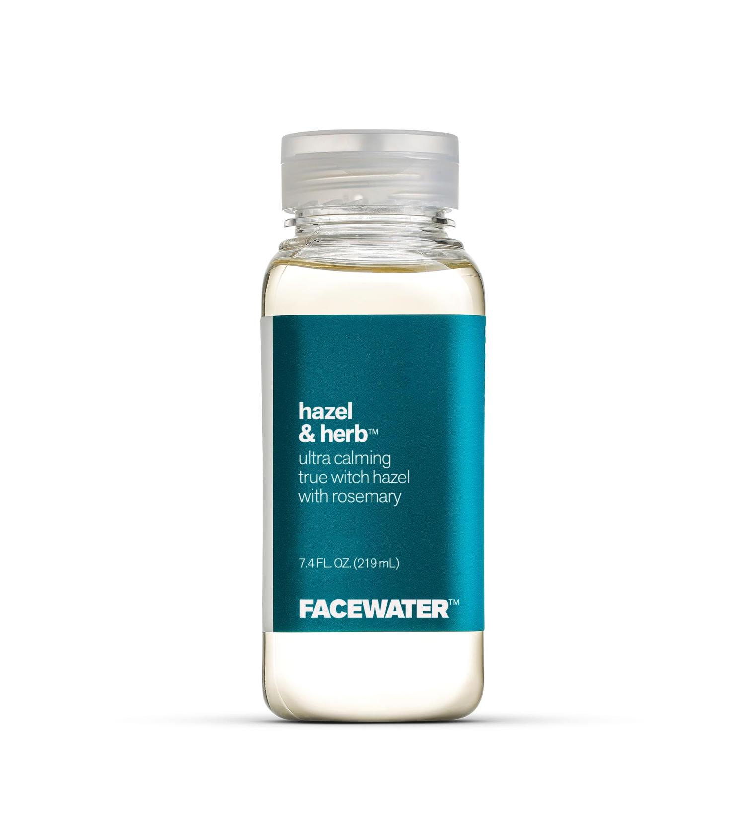 Facewater Hazel & Herb Ultra Calming Witch Hazel with Rosemary - Soothing Skin Solutions | International Shipping Available - Buy Online on GoSupps.com