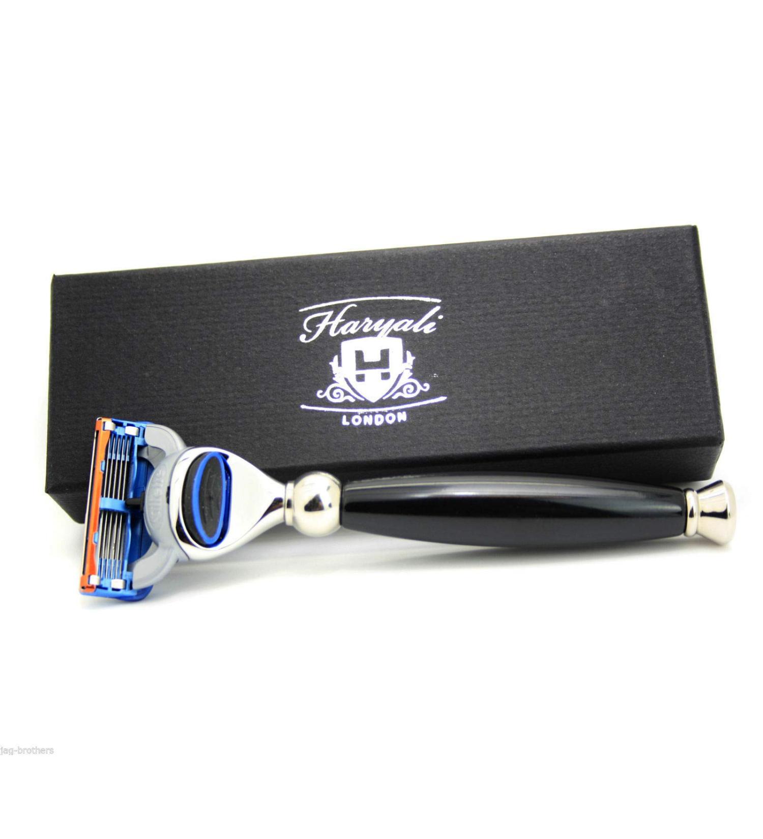 Haryali London razor with 5 blades - razor for men and women for a perfect wet shaving experience |Razor plane suitable for all 5-edge cartridges