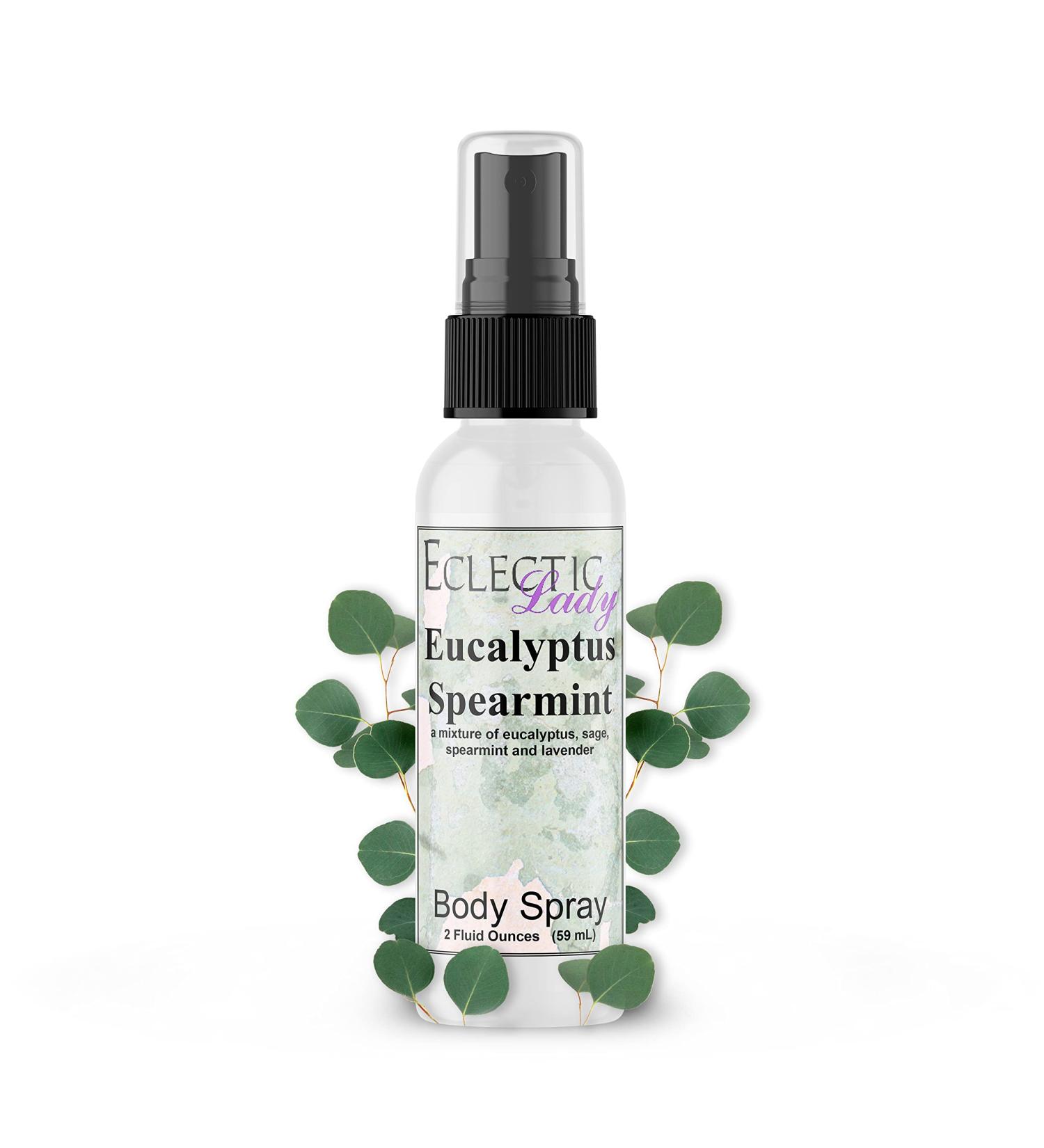 Eclectic Lady Eucalyptus Spearmint Moisturizing Body Spray Original Strength Spear Mint Fragrances Handcrafted in USA Paraben-Free Phthalate-Free Fragrance (2 oz) Regular Strength 2 Fl Oz (Pack of 1) - Buy Online on GoSupps.com
