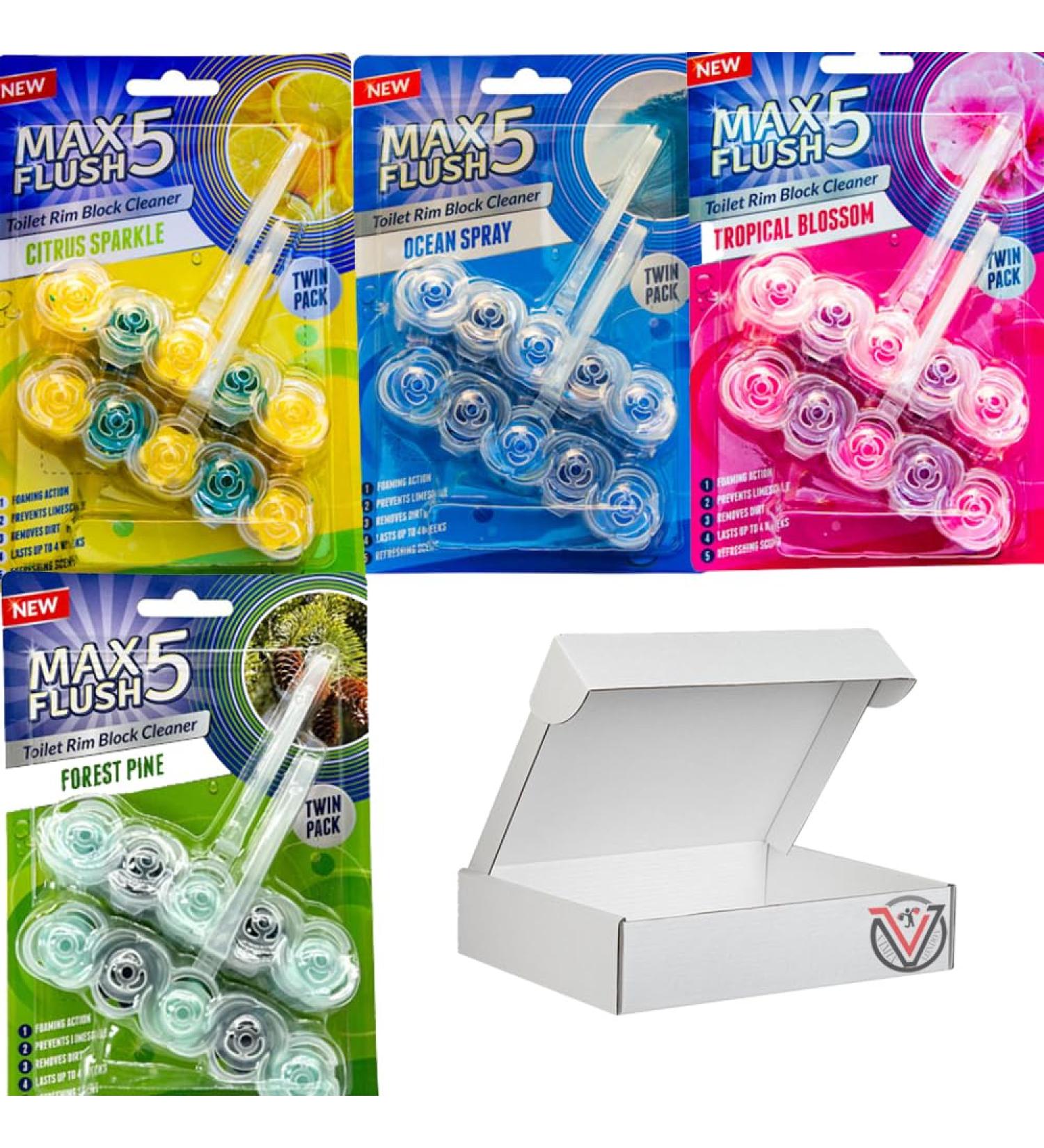 Citrus Sparkle Ocean Spray Forest Pines & Tropical Blossom Toilet Rim Block Cleaner (Twin pack) - 04 Mixed Packs - Buy Online on GoSupps.com