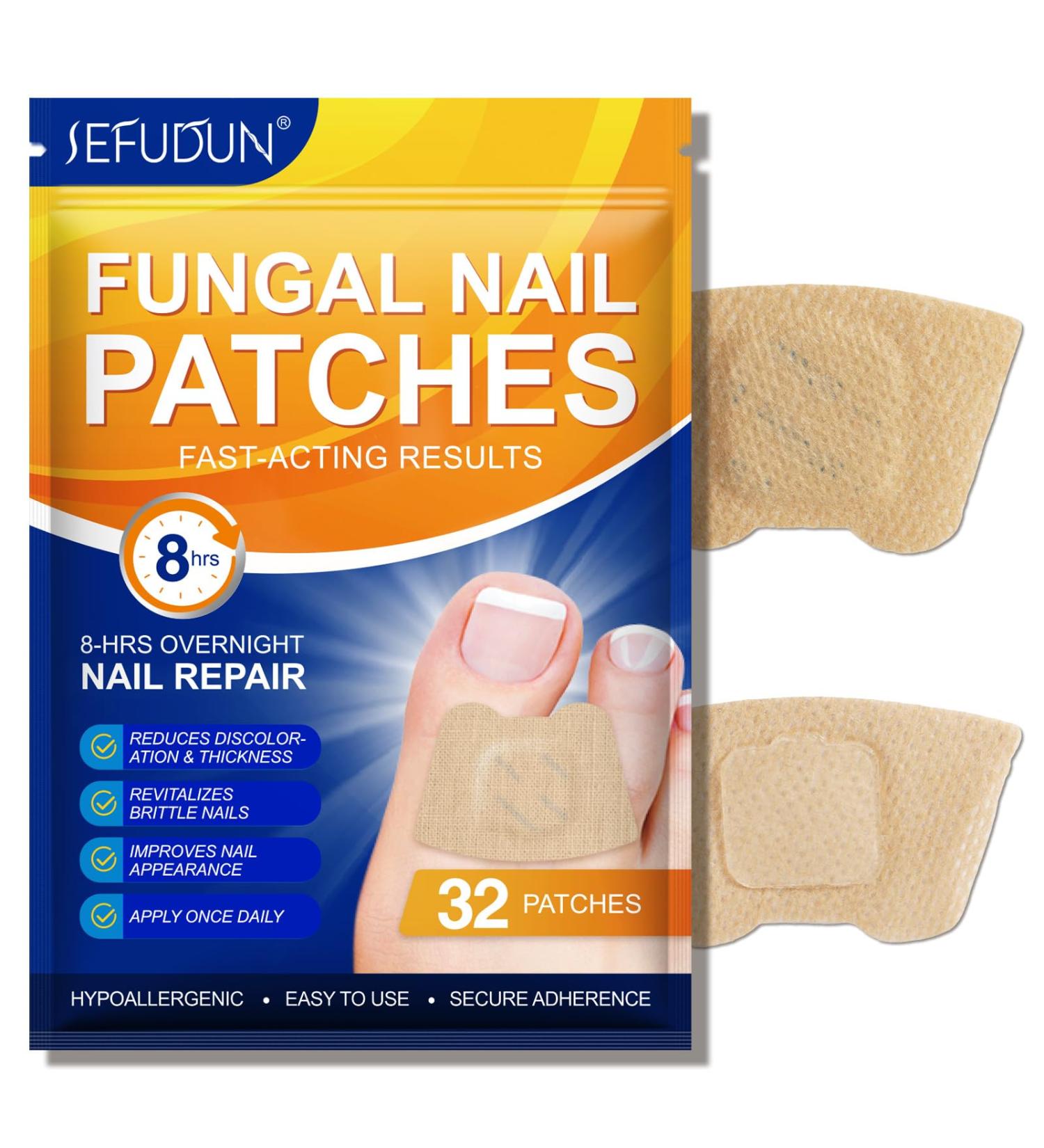 Overnight Toenail Treatment - Extra Strength Nighttime Nail Patches | 32 Hydrogel Patches for Visible Results in 8 Hours - Buy Online on GoSupps.com