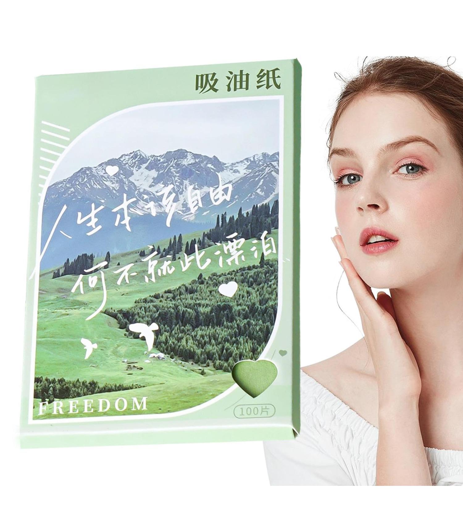100 Oil Control Blotting Sheets Face Oil-Absorbing Pads Facial Oil Blotting Papers Blotting Paper for Oily Skin Face Blotting Paper for Oily Skin Face Oil Blotting Sheets Green - Buy Online on GoSupps.com