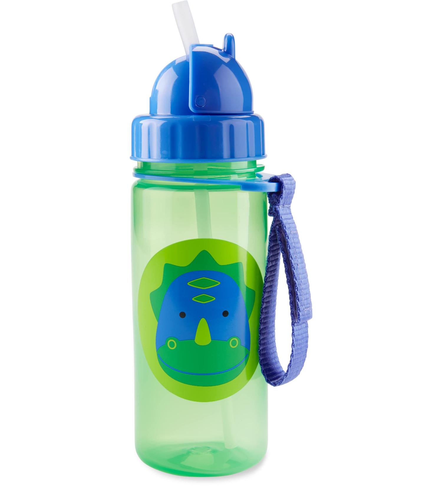 Skip Hop Dino Toddler Sippy Cup with Straw - 13 oz Zoo Straw Bottle - Buy Online on GoSupps.com
