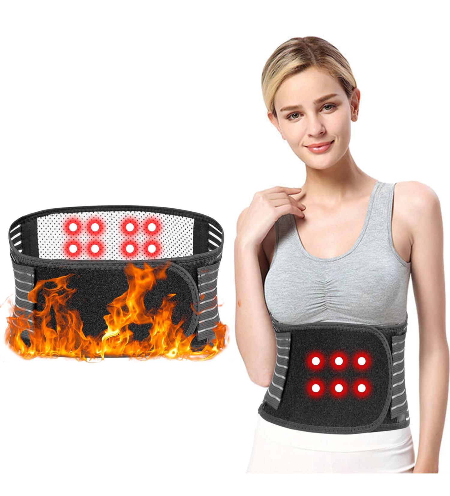 Mikiuly Heating Belt - Self-Heating Back Warmer & Lumbar Support for Pain Relief | Heat Cushion for Belly & Waist | Comfortable & Effective | Size L - Buy Online on GoSupps.com