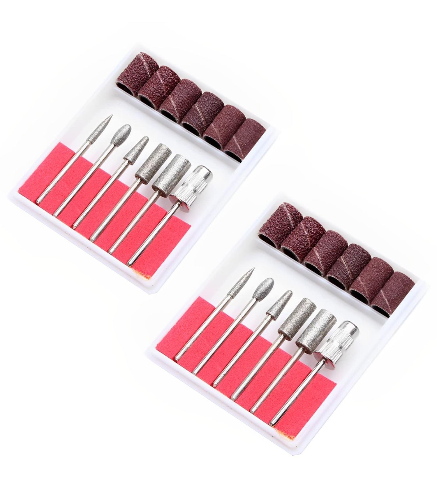 2 Sets Nail Cutter Bits Diamond Drill Bit for Electric Nail File for Grinding Modelling Nail Cutter Attachments Set for Cuticula Manicure Pedicure Nail Care - Buy Online on GoSupps.com