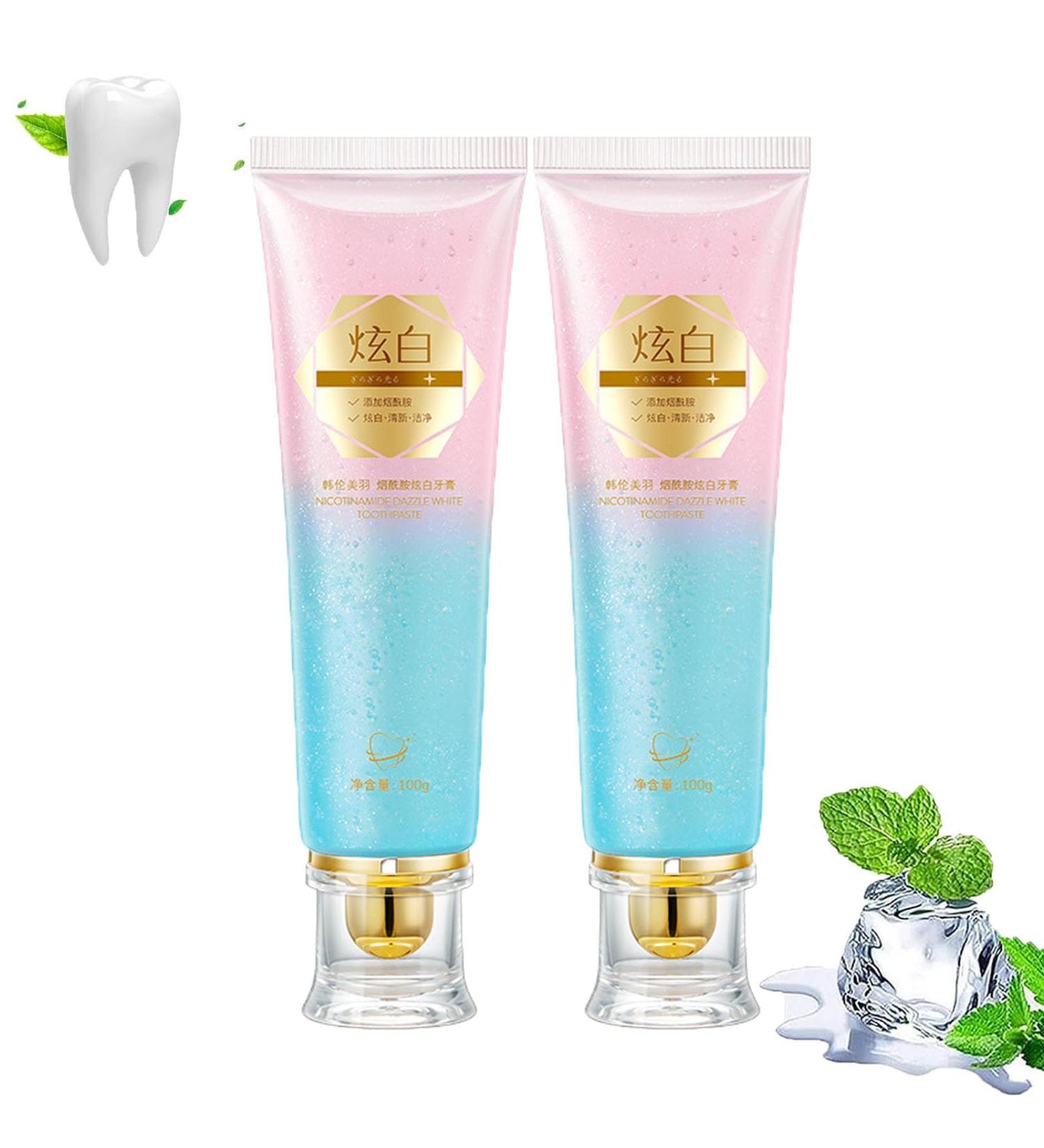 Dentifrice blanchissant la niacinamide Le dentifrice blanchissant la niacinamide limine les taches et rafra chit l'haleine - Buy Online on GoSupps.com