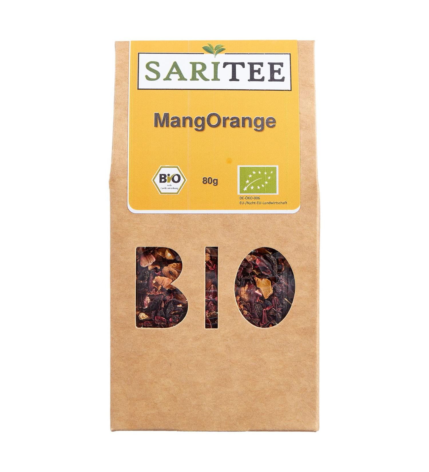 FRUTEG SARITEE Organic Mangorange Loose Fruit tea with beautiful fruits from controlled organic cultivation Fruit Tea loose Refreshing fruit tea Premium Tea 80g - Buy Online on GoSupps.com