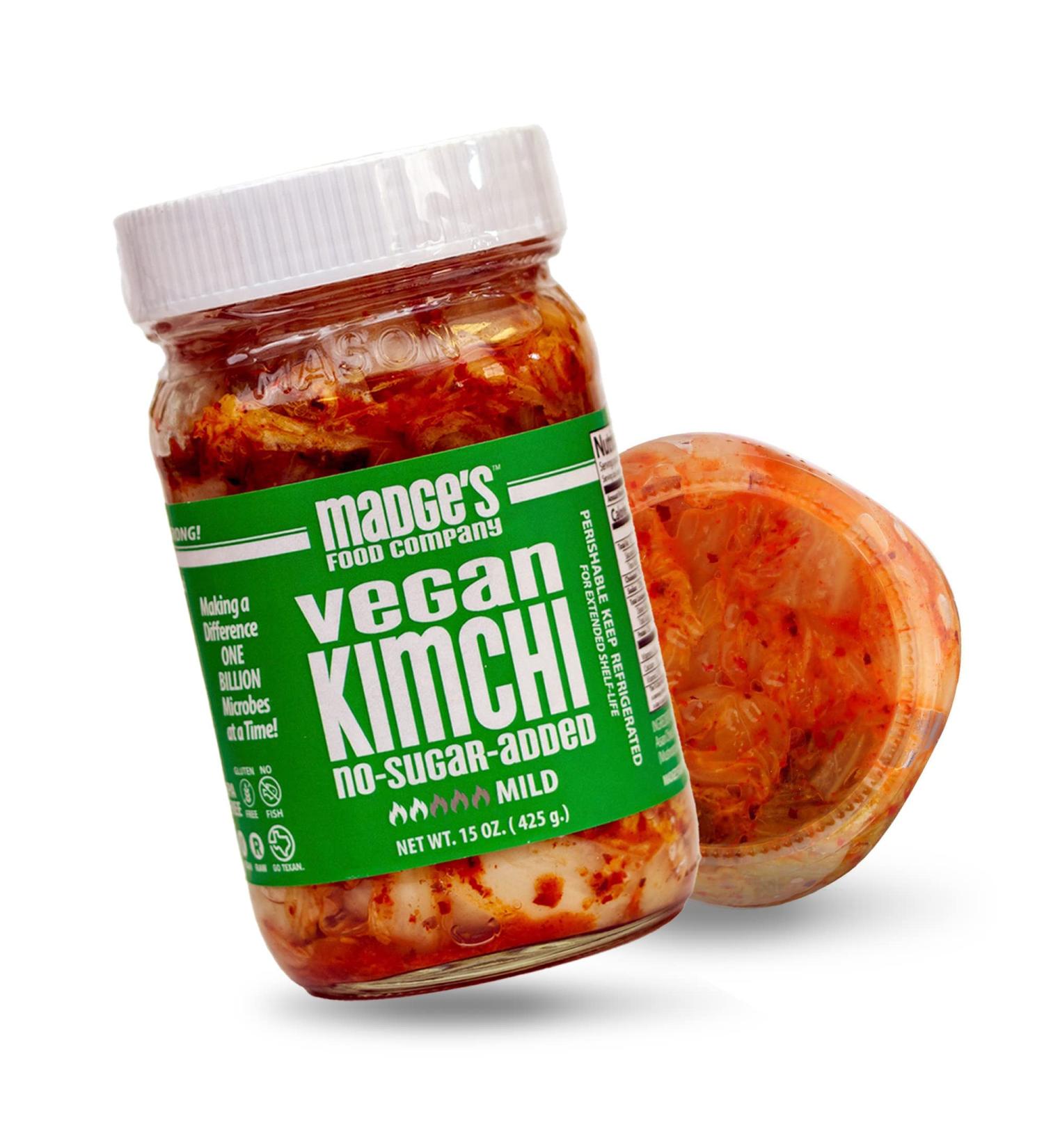 Madge's Food Company Kimchi 15 OZ Mild - Authentic Korean Mild Kimchi - Buy Online on GoSupps.com