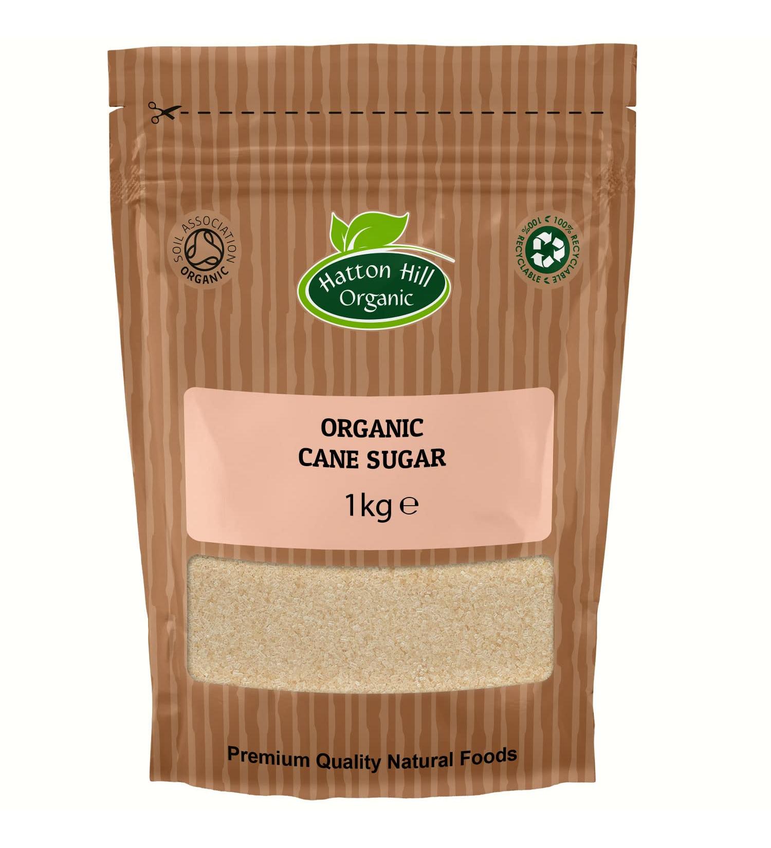Certified Organic Hatton Hill Organic Cane Sugar 1kg - Pure and Natural - Buy Online on GoSupps.com