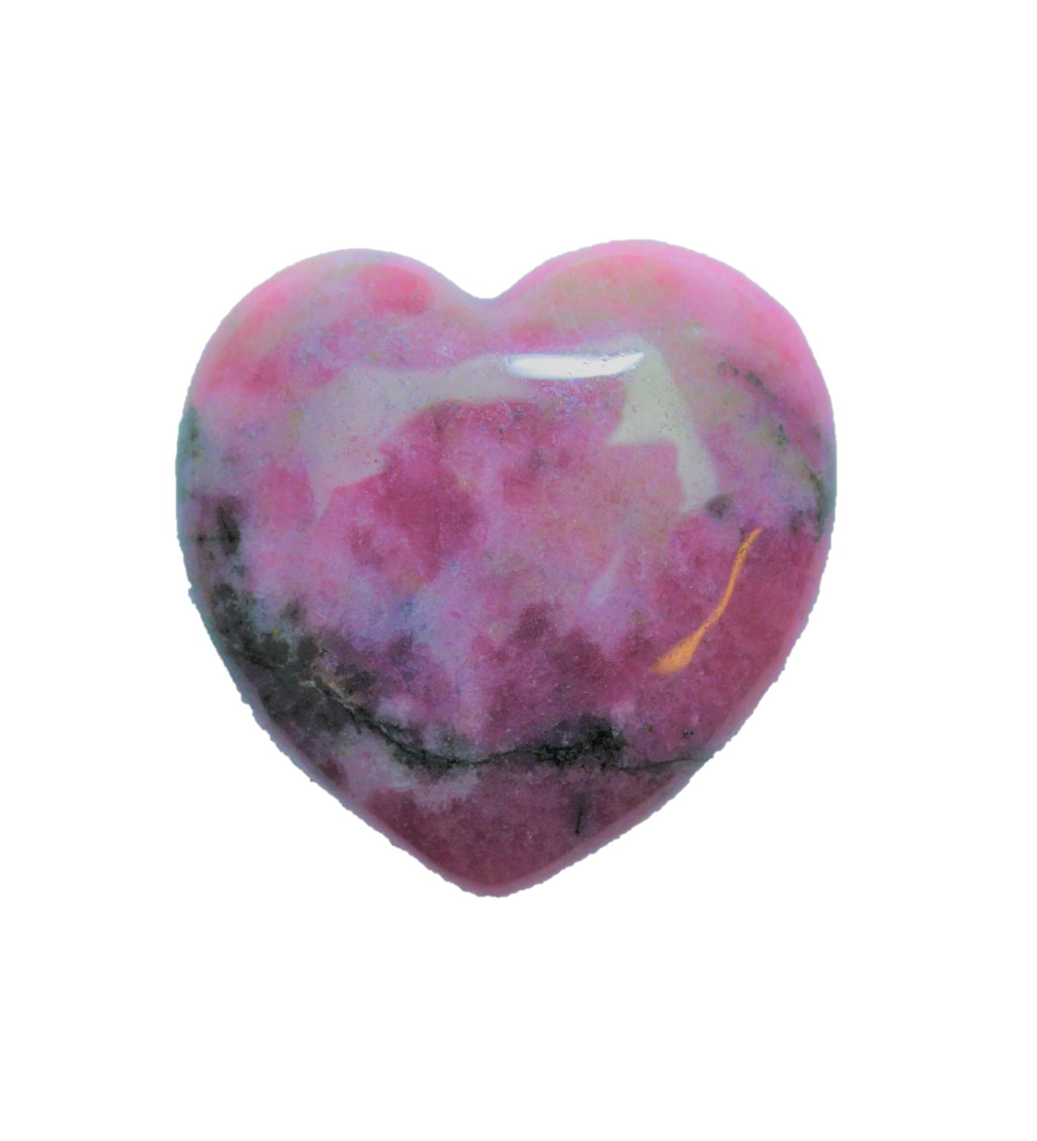 Steinfixx Rhodonite Gem Stone Heart | Healing & Chakra Stone | Massage Stone Gift for Loved Ones - International Shipping Available - Buy Online on GoSupps.com