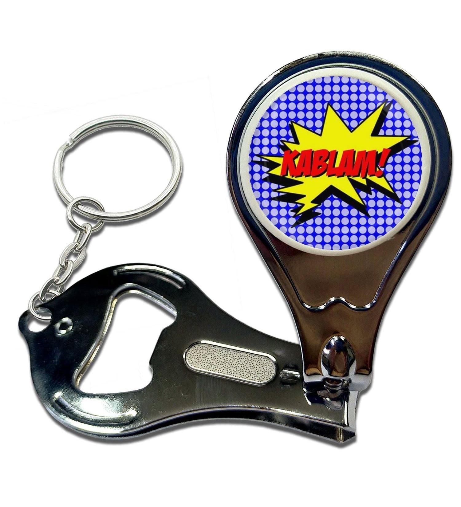 BadgeBeast.co.uk Kablam! - Key Ring Bottle Opener and Nail Clipper - Buy Online on GoSupps.com