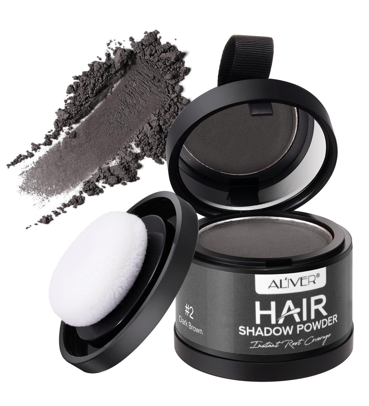 Approach Powder for Men & Women - Dark Gray Hair Sealing Base Powder with Mirror Sponge | Hair Attachment & Shading Concealer for Thin Hair - Buy Online on GoSupps.com