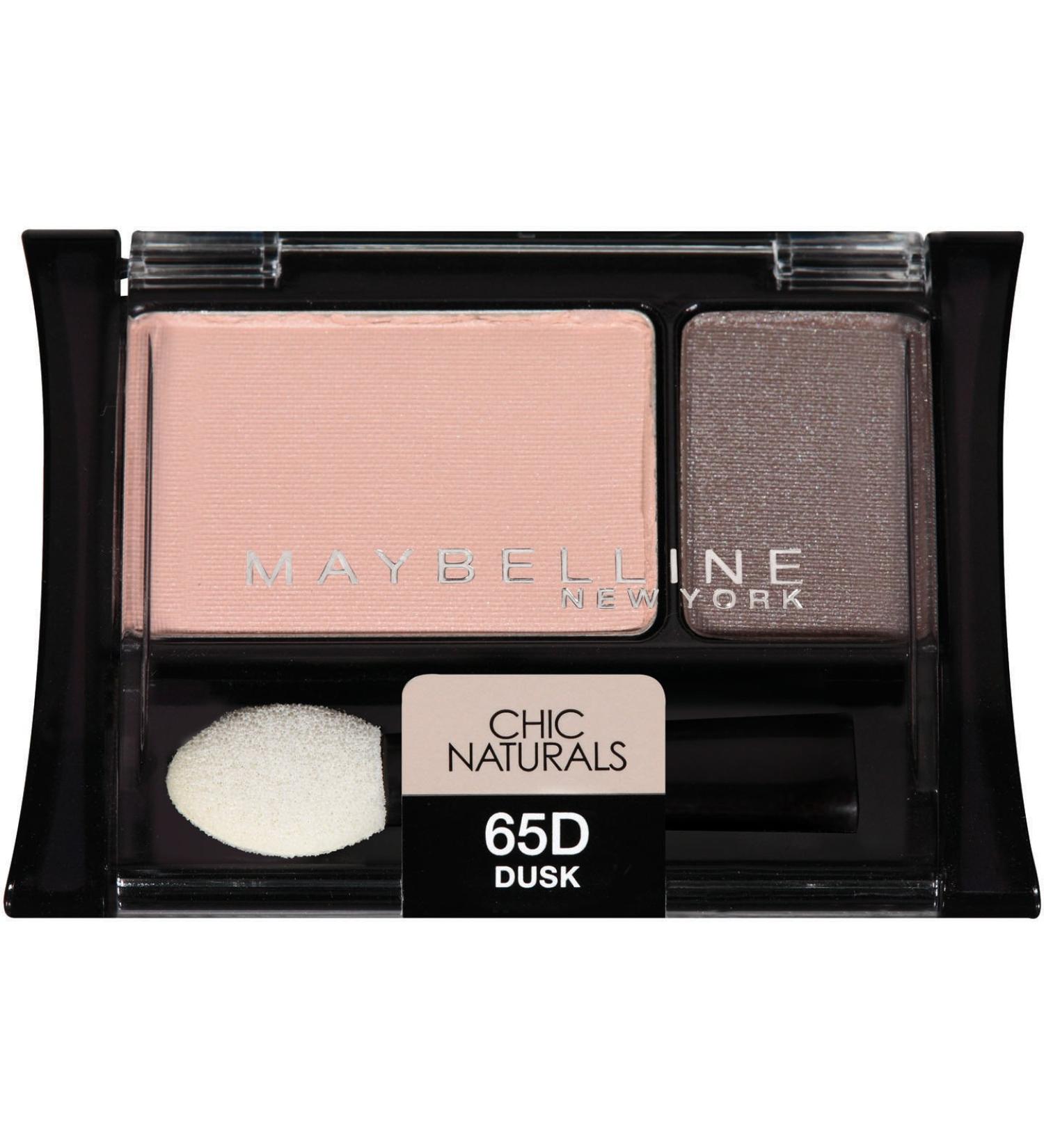 Maybelline New York Expert Wear Eyeshadow Duos  Chic Naturals 65d Dusk  0.08 Ounce