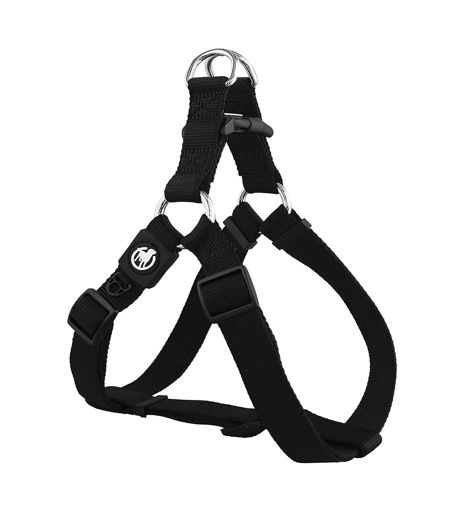 Ddoxx Adjustable Nylon Dog Harness - Step-In Outbreak-Proof for Small to Large Dogs | Black XS | Perfect for Puppy's Car Safety & Comfort - Buy Online on GoSupps.com