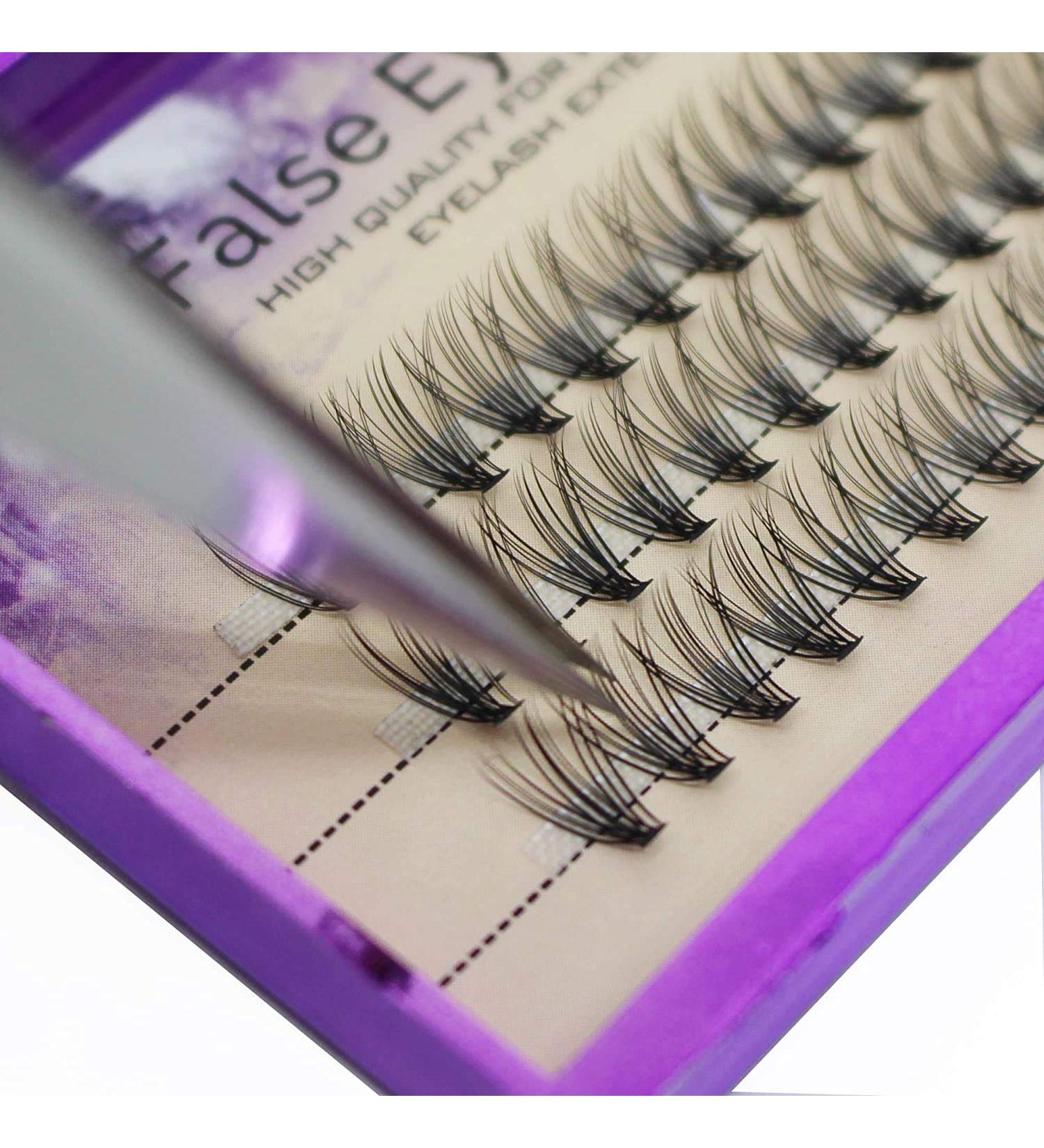Dedila 8-20MM to Choose Professional Makeup Individual Cluster Eye Lashes 20 Root 0.07C Curl Grafting Mink Fake False Eyelashes Extension Beauty Tools (13mm)